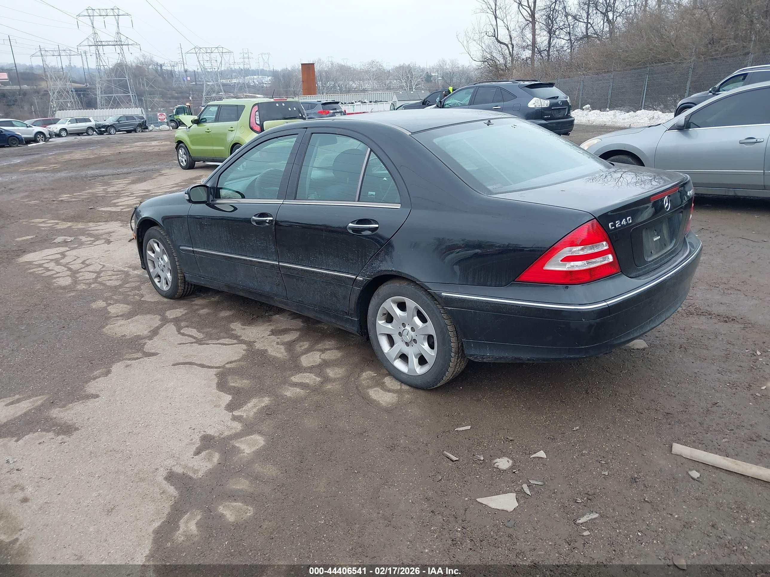 2005 Mercedes-benz C 240 Luxury 4matic Black vin: WDBRF81J35F577393