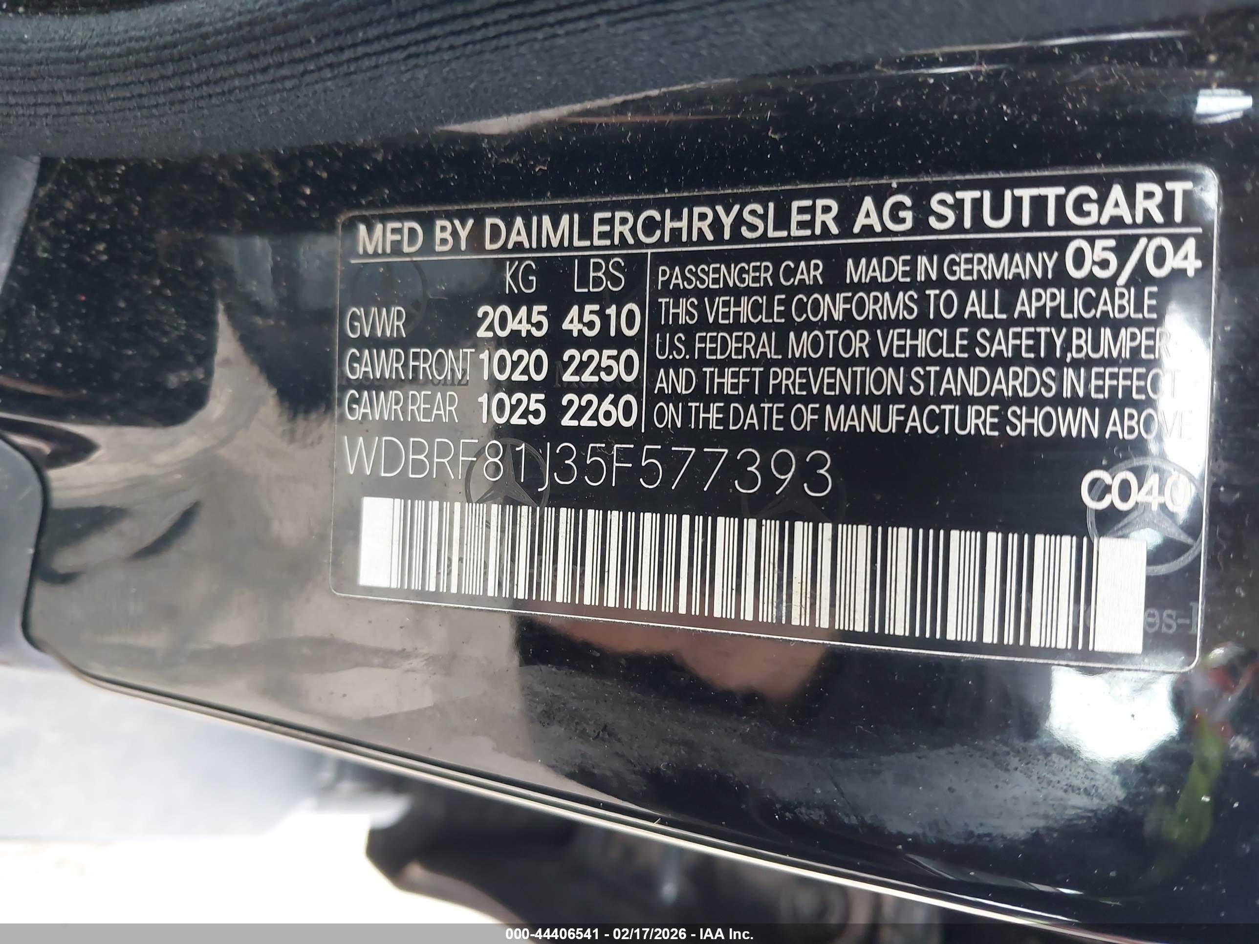 2005 Mercedes-benz C 240 Luxury 4matic Black vin: WDBRF81J35F577393