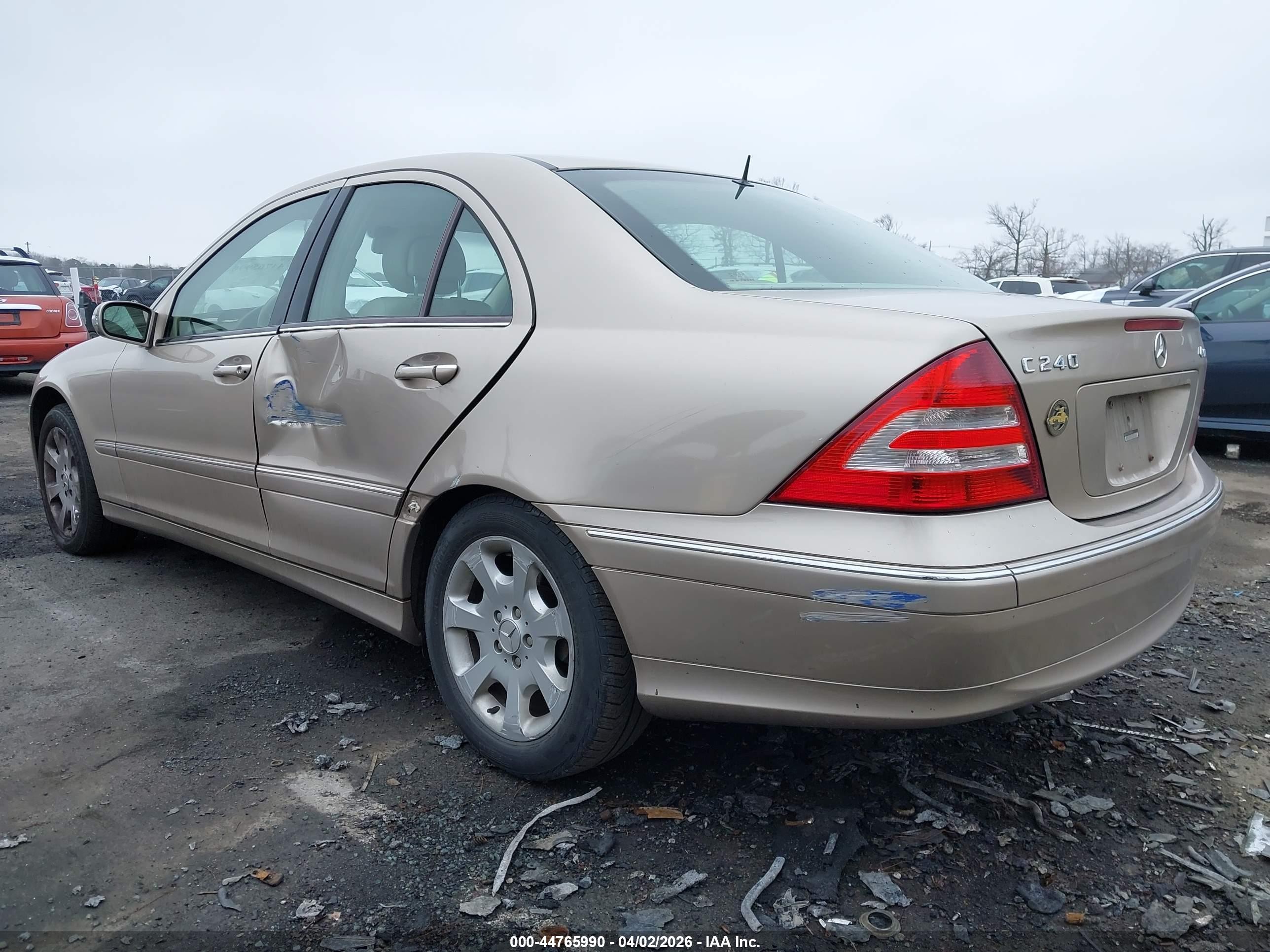 2005 Mercedes-benz C 240 Luxury 4matic Tan vin: WDBRF81J35F648950