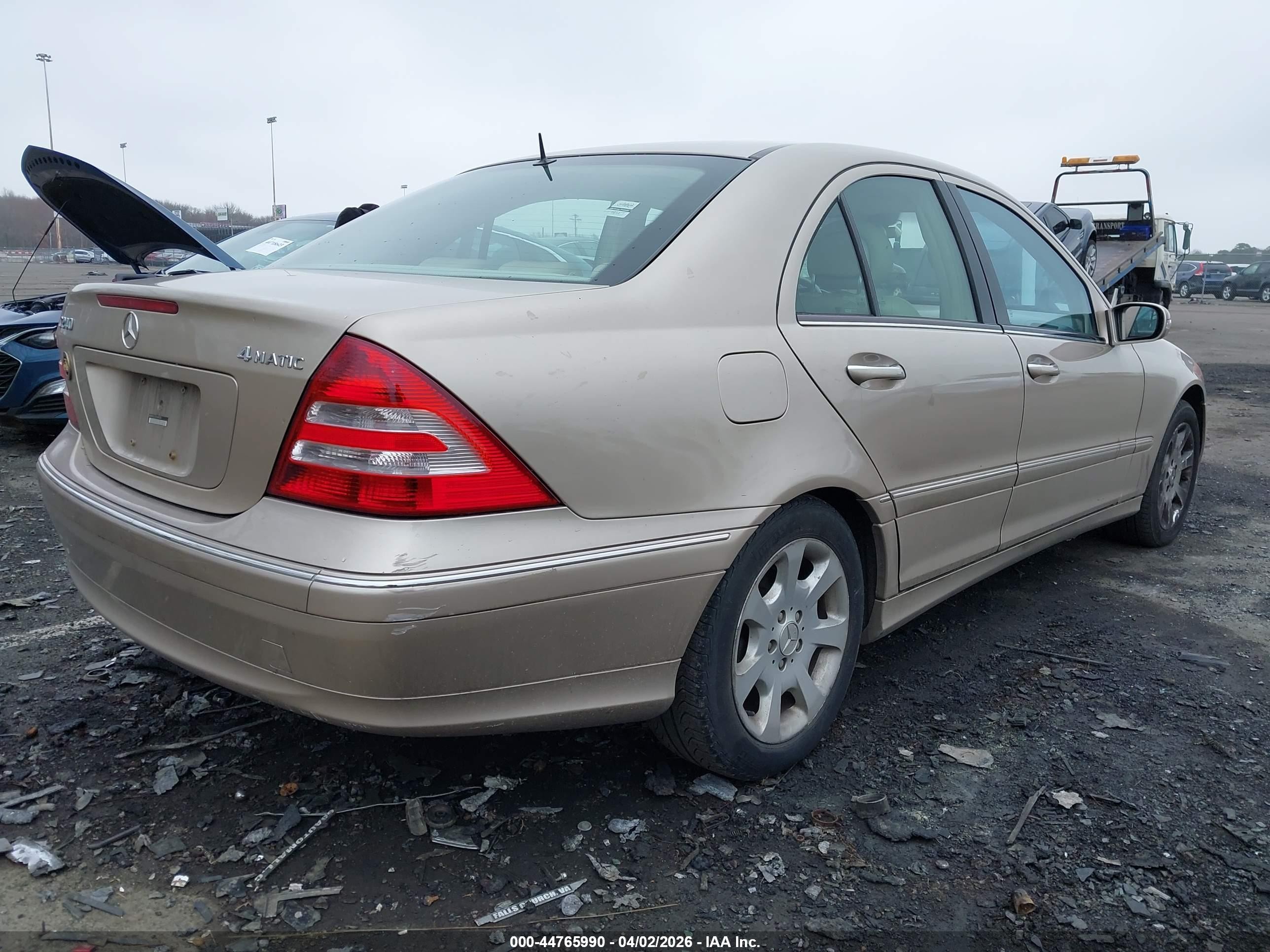 2005 Mercedes-benz C 240 Luxury 4matic Tan vin: WDBRF81J35F648950