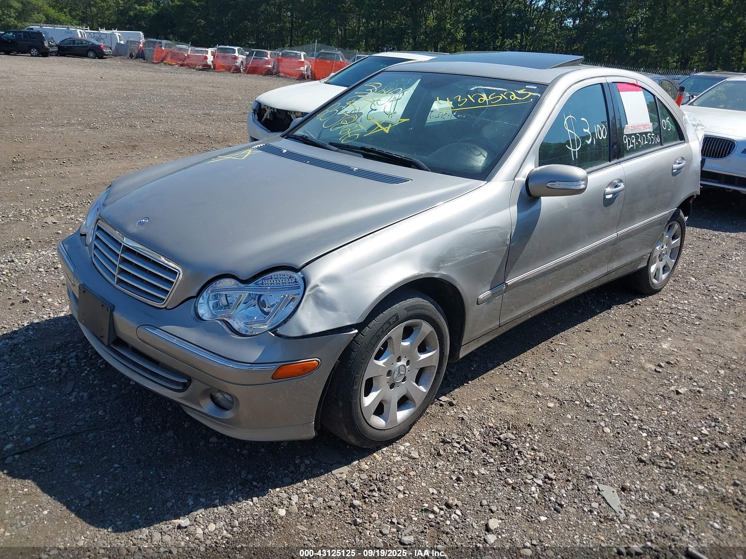 2005 Mercedes-benz C 240 Luxury 4matic Champagne vin: WDBRF81J35F682497