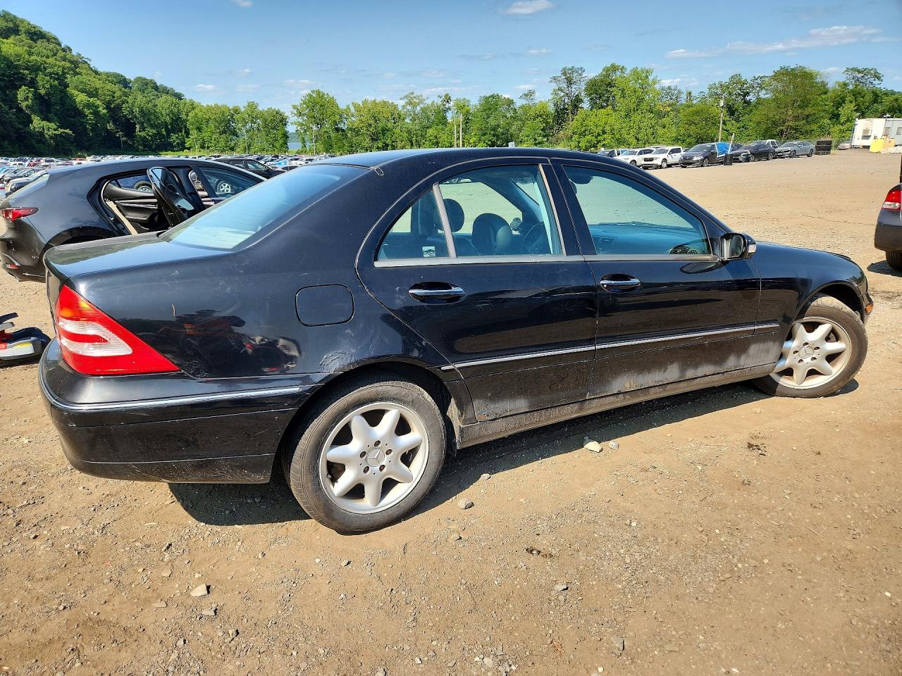 2003 Mercedes-benz C 240 4matic Black vin: WDBRF81J43F374283