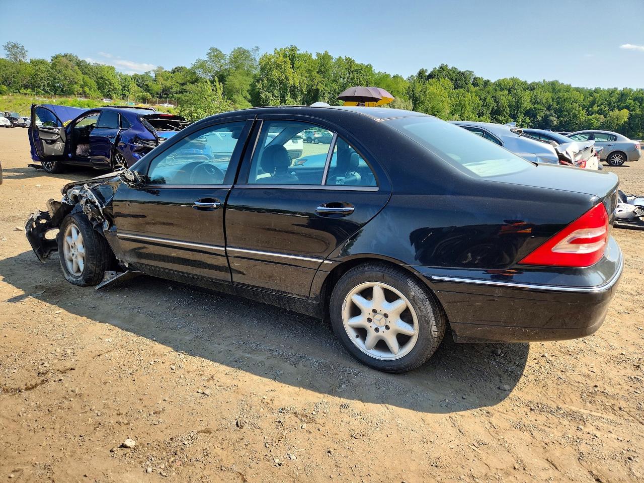 2003 Mercedes-benz C 240 4matic Black vin: WDBRF81J43F374283