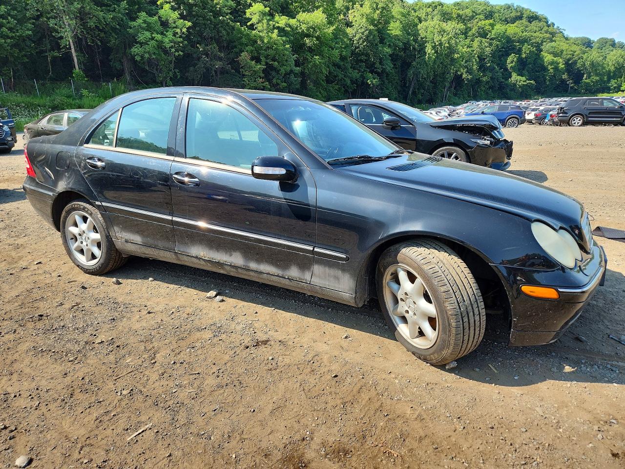 2003 Mercedes-benz C 240 4matic Black vin: WDBRF81J43F374283