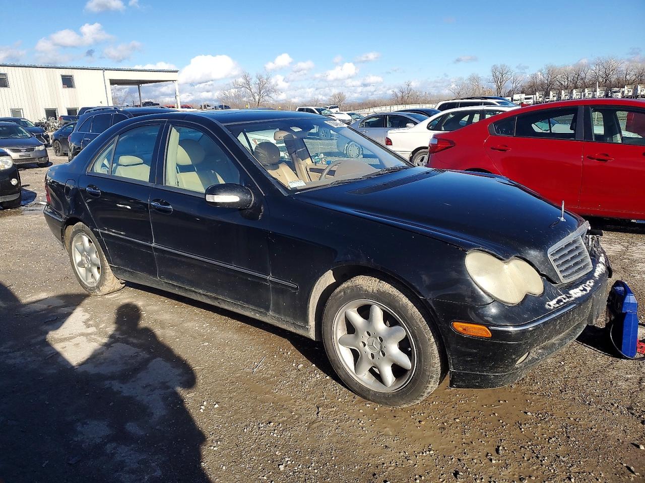 2004 Mercedes-benz C 240 4matic Black vin: WDBRF81J44F442700