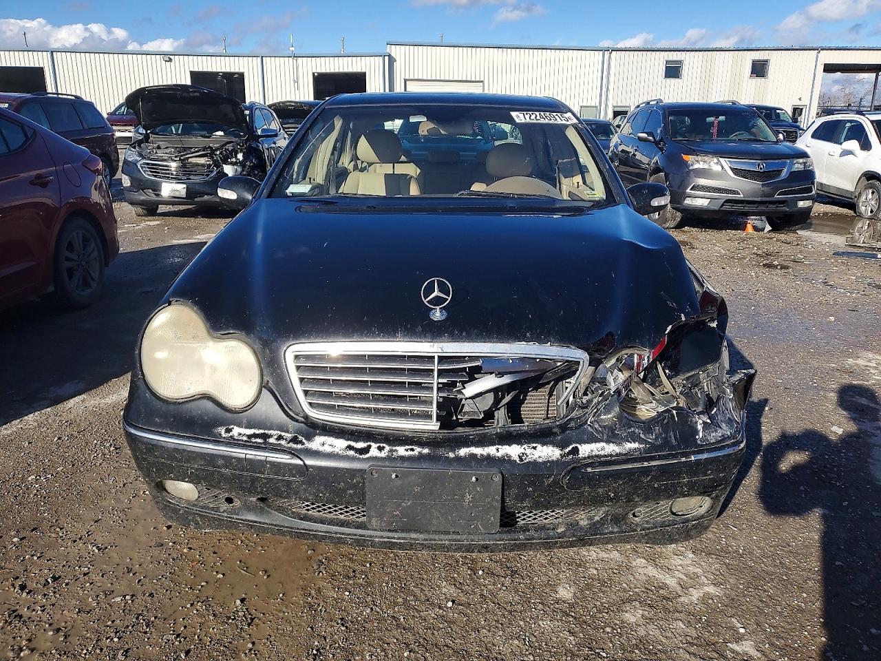 2004 Mercedes-benz C 240 4matic Black vin: WDBRF81J44F442700
