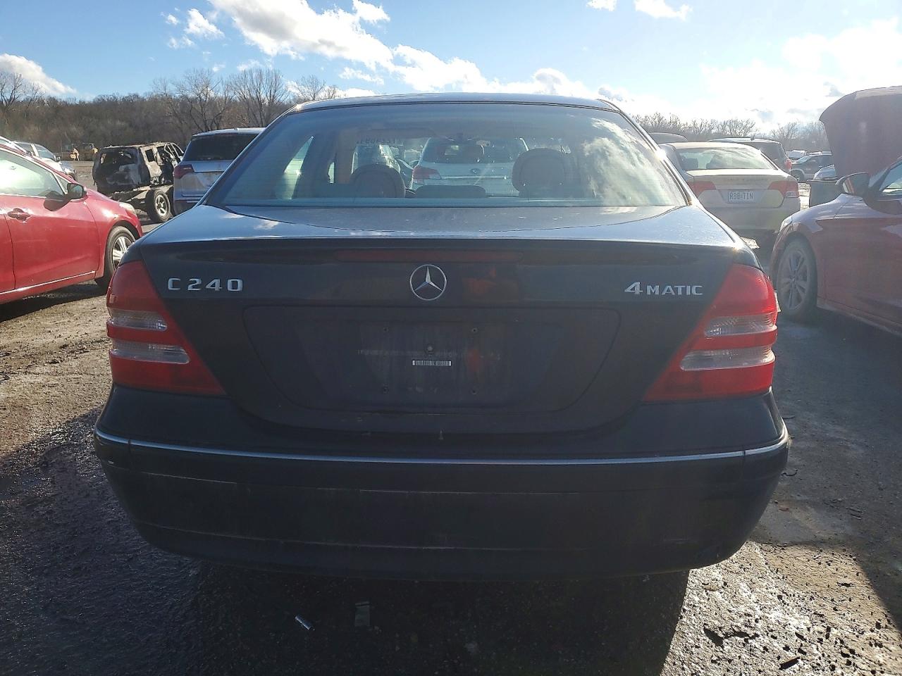 2004 Mercedes-benz C 240 4matic Black vin: WDBRF81J44F442700