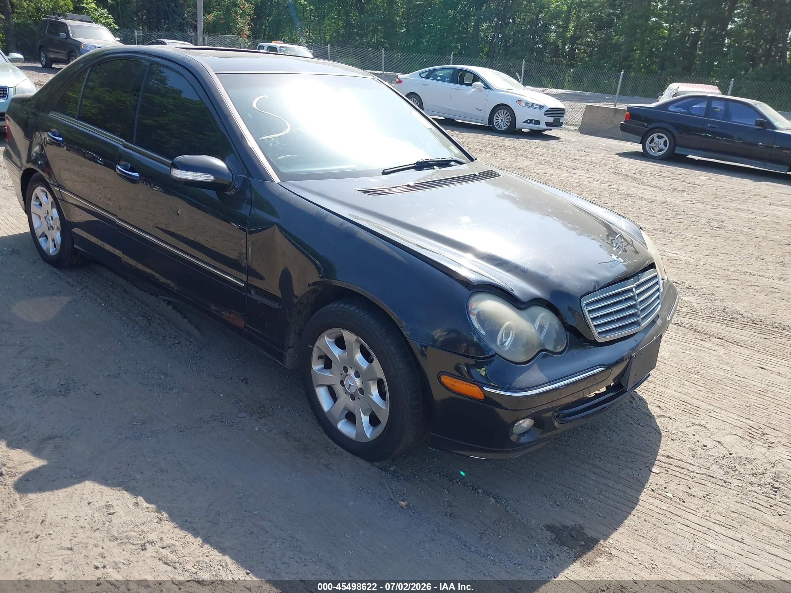 2005 Mercedes-benz C 240 Luxury 4matic Black vin: WDBRF81J45F593277
