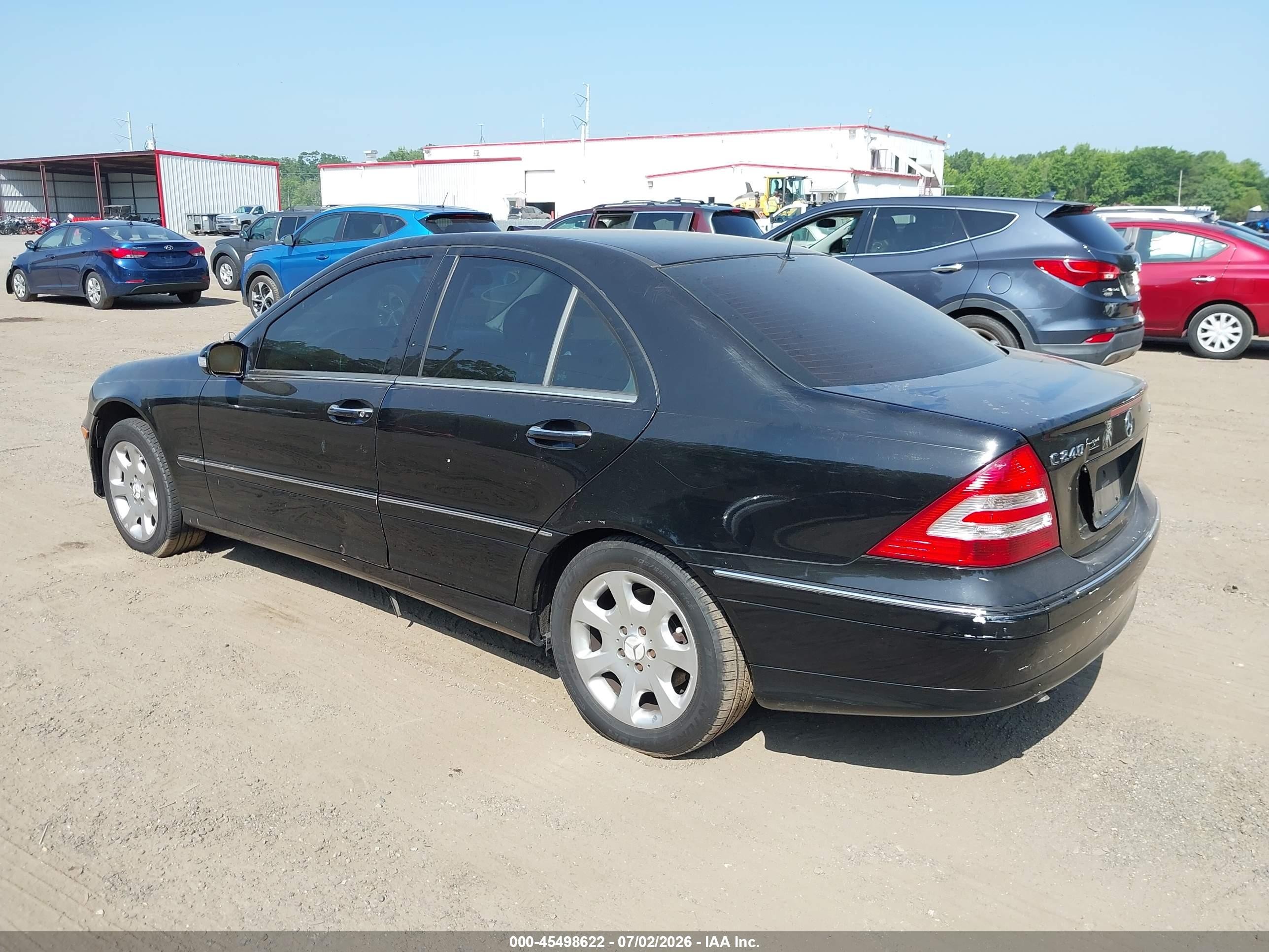2005 Mercedes-benz C 240 Luxury 4matic Black vin: WDBRF81J45F593277