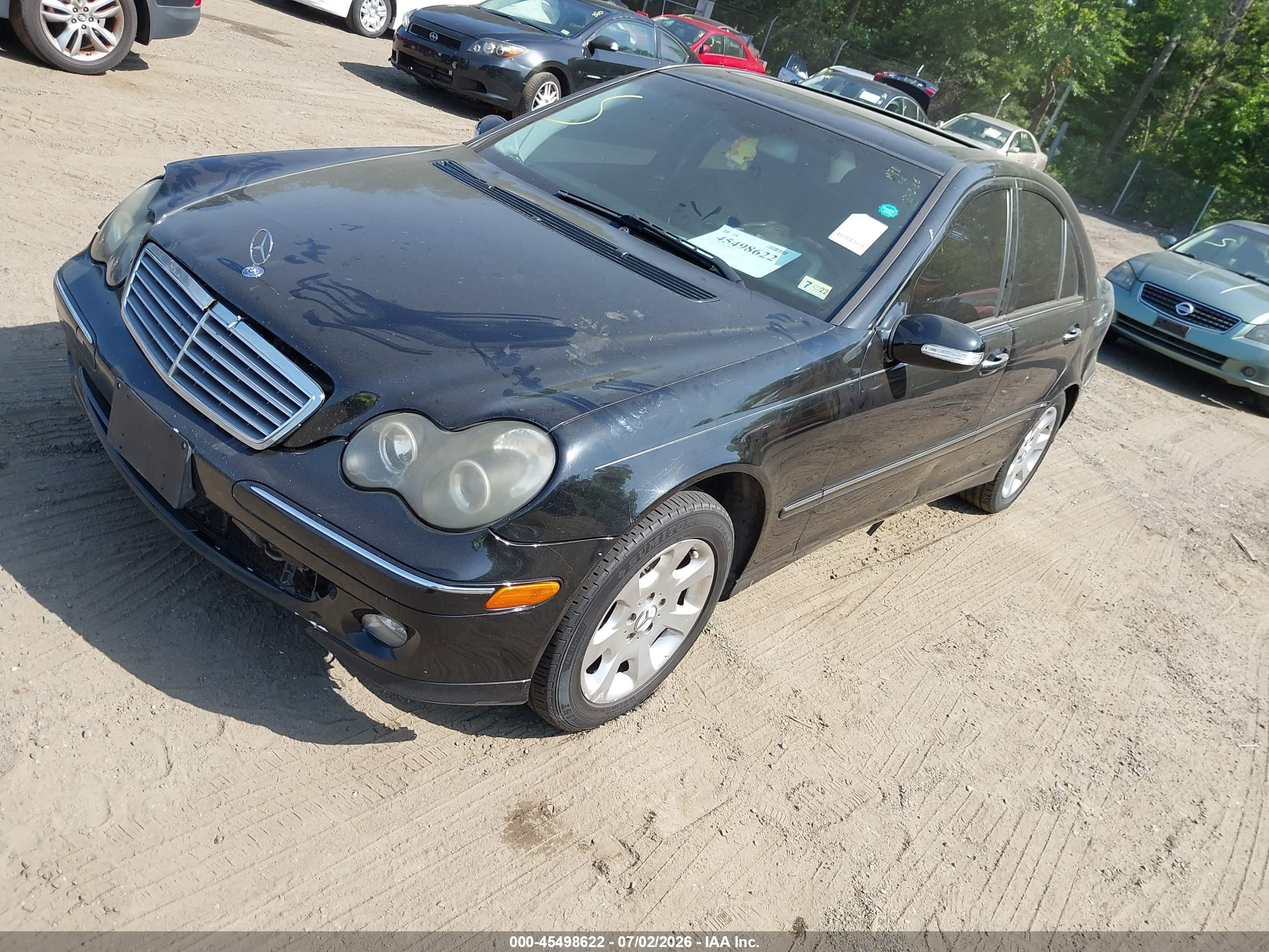 2005 Mercedes-benz C 240 Luxury 4matic Black vin: WDBRF81J45F593277