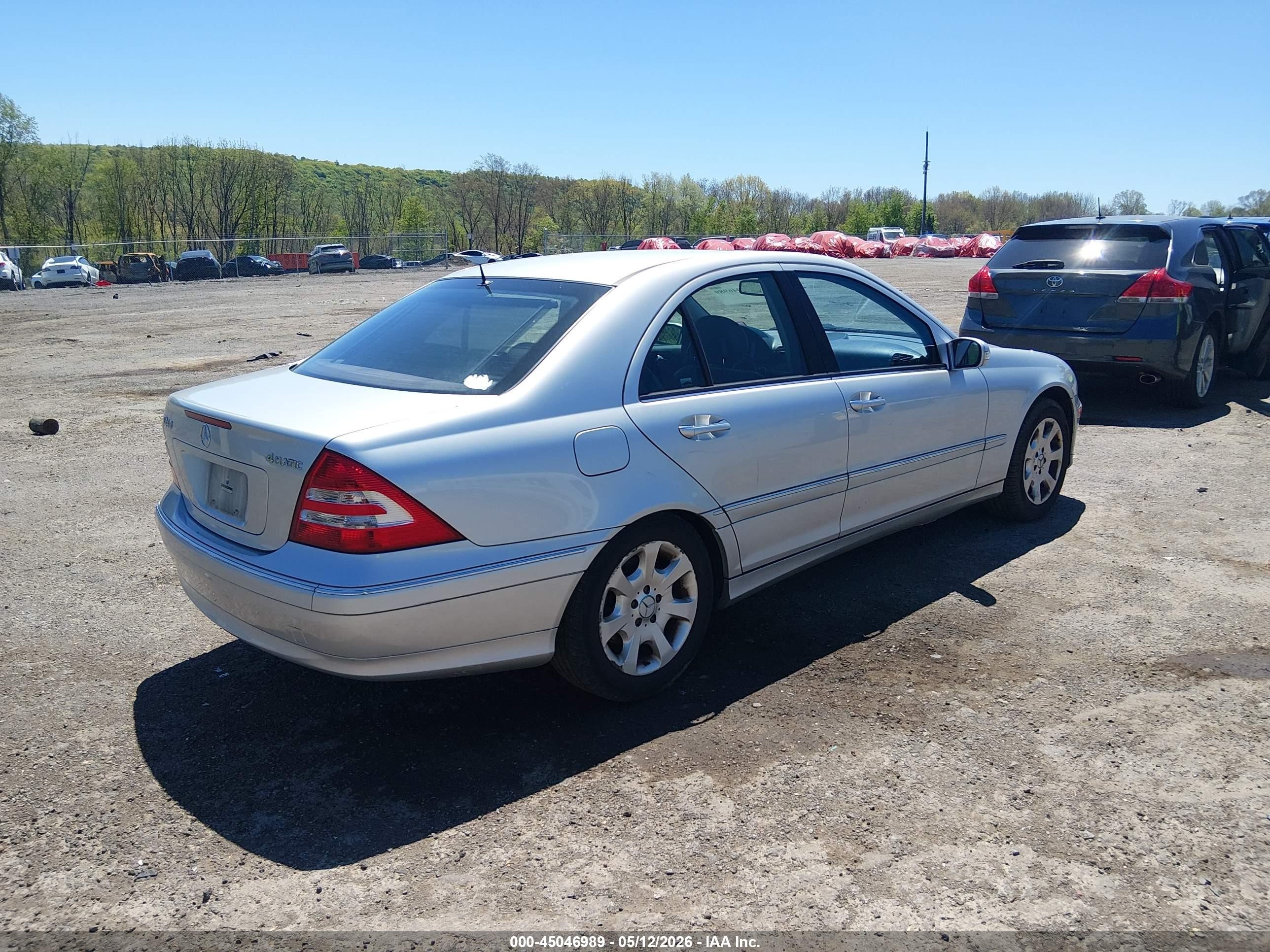 2005 Mercedes-benz C 240 Luxury 4matic Silver vin: WDBRF81J45F642896