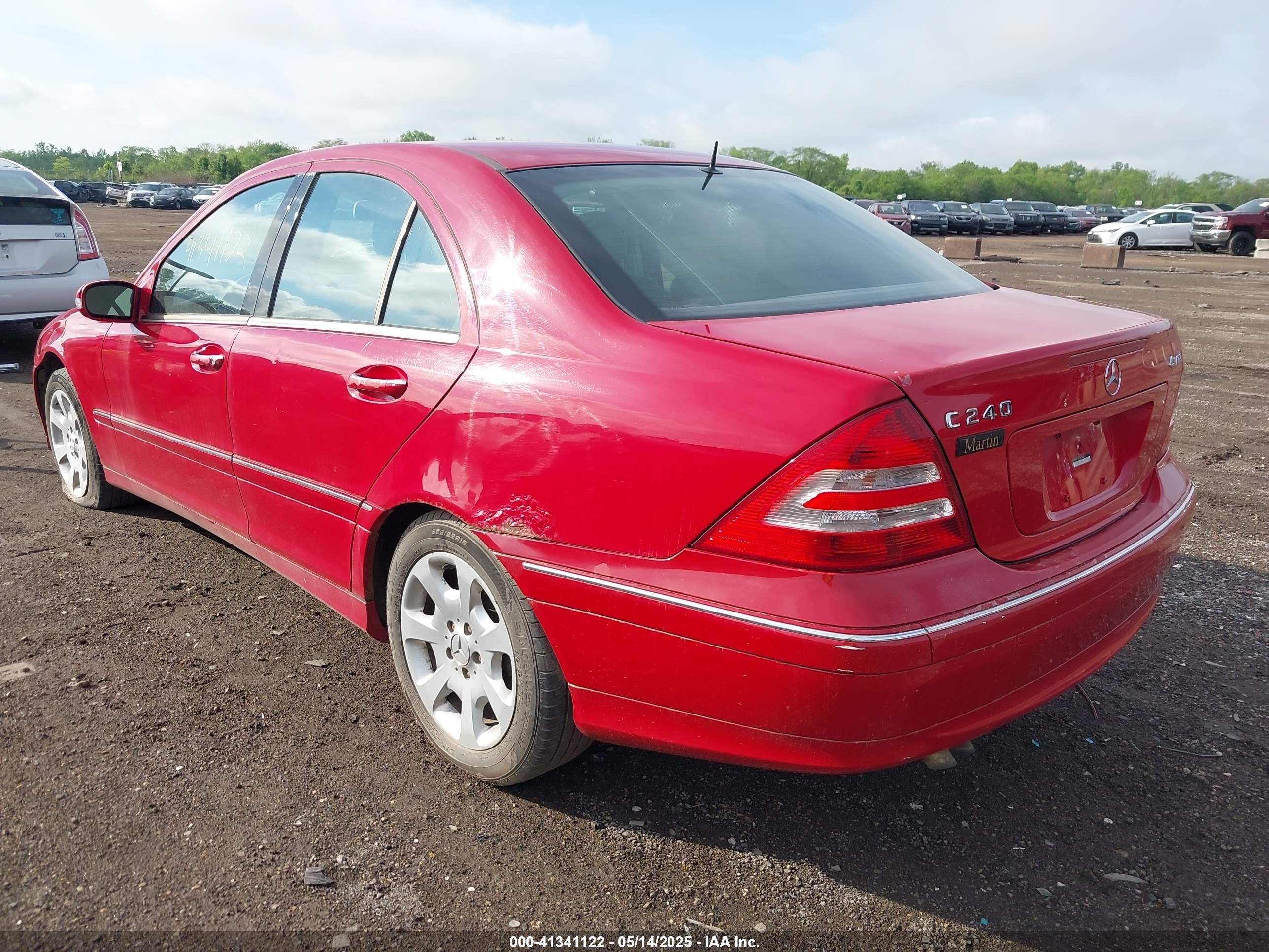2005 Mercedes-benz C 240 Luxury 4matic Red vin: WDBRF81J45F697008