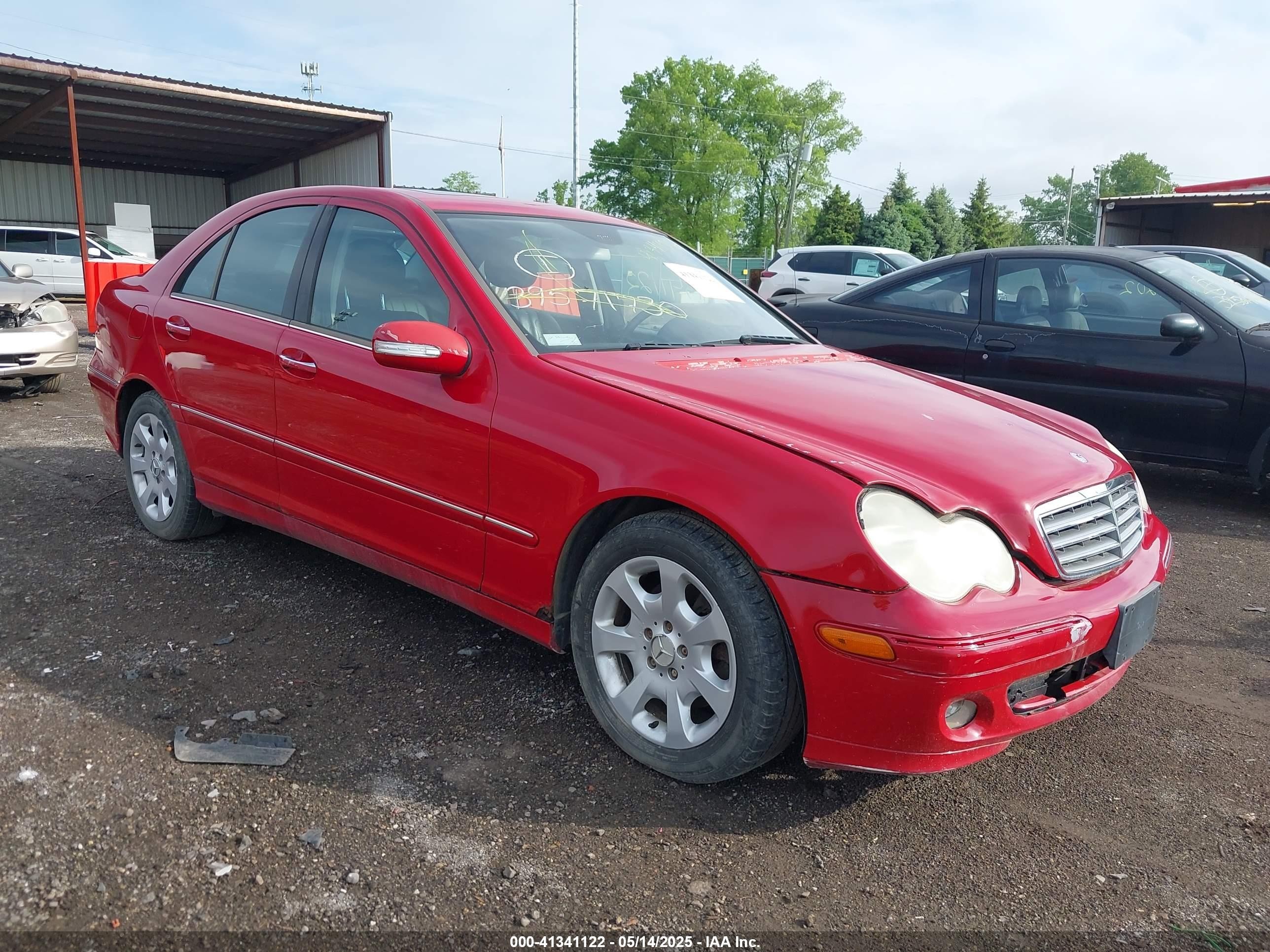 2005 Mercedes-benz C 240 Luxury 4matic Red vin: WDBRF81J45F697008