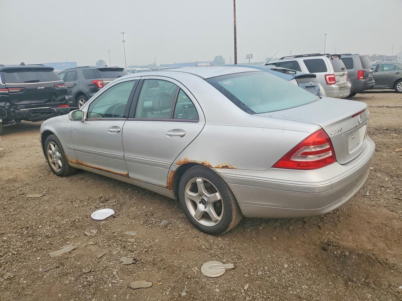 2003 Mercedes-benz C 240 4matic Silver vin: WDBRF81J53F357637