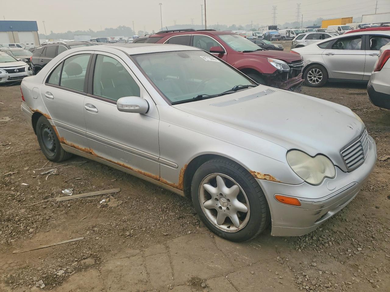 2003 Mercedes-benz C 240 4matic Silver vin: WDBRF81J53F357637