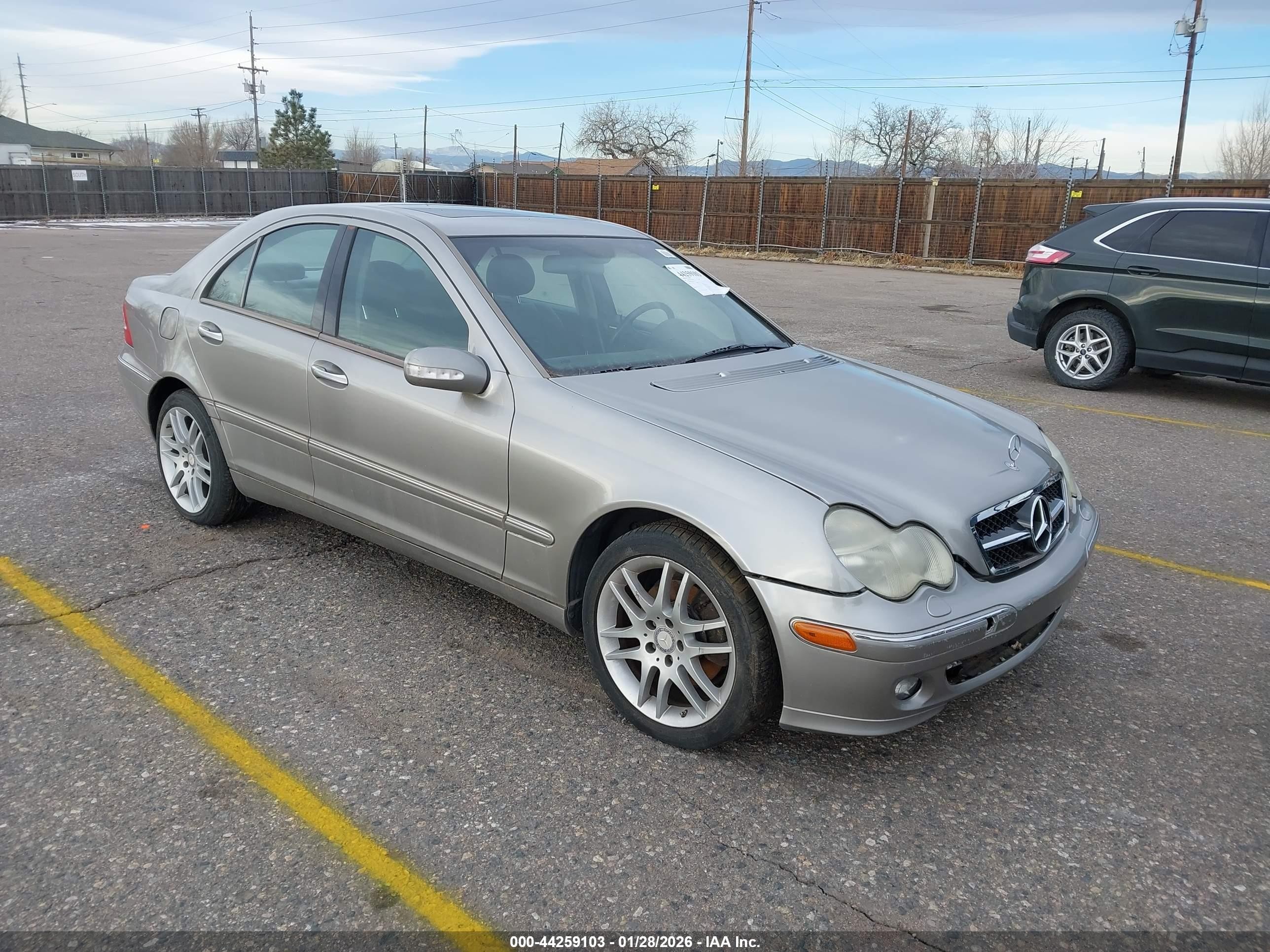2003 Mercedes-benz C 240   Silver vin: WDBRF81J53F377709
