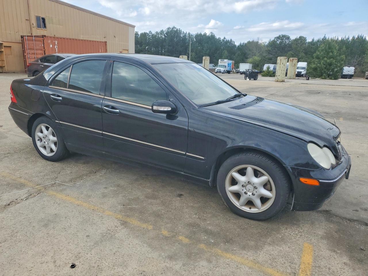 2004 Mercedes-benz C 240 4matic Black vin: WDBRF81J54F450224