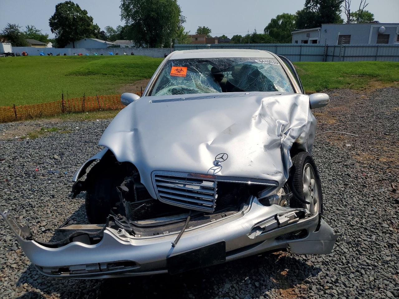 2004 Mercedes-benz C 240 4matic Silver vin: WDBRF81J54F464964