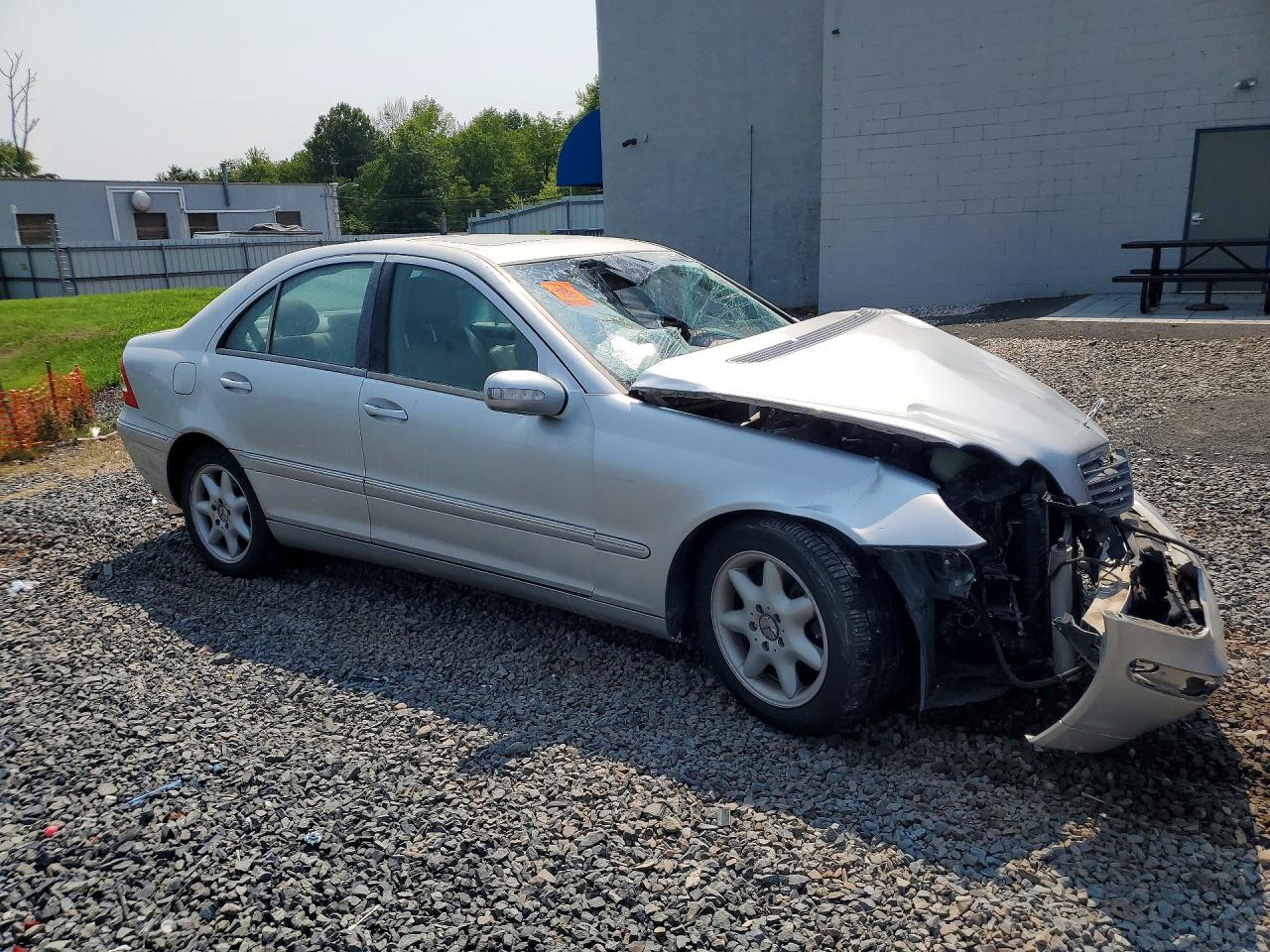 2004 Mercedes-benz C 240 4matic Silver vin: WDBRF81J54F464964
