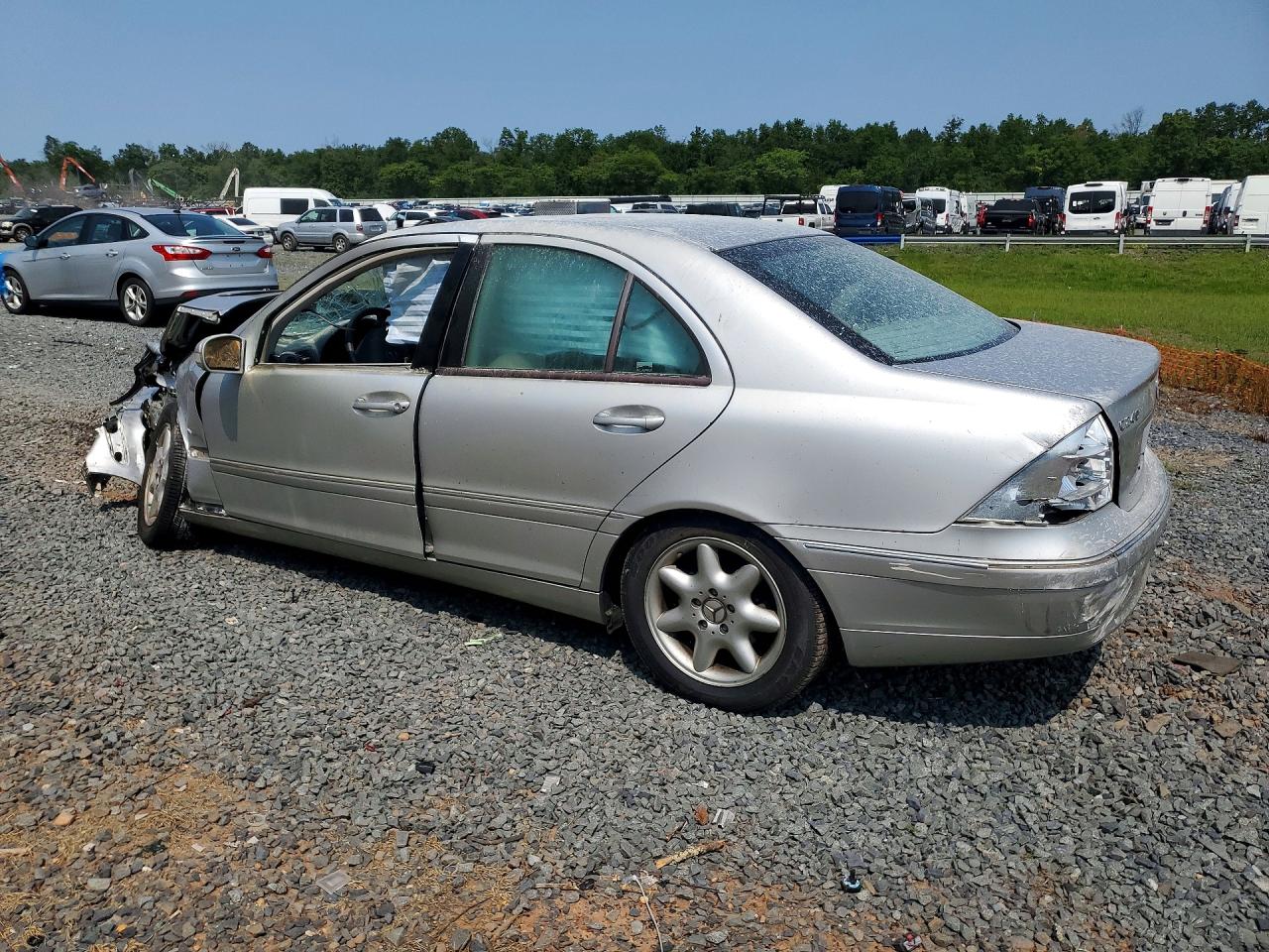 2004 Mercedes-benz C 240 4matic Silver vin: WDBRF81J54F464964