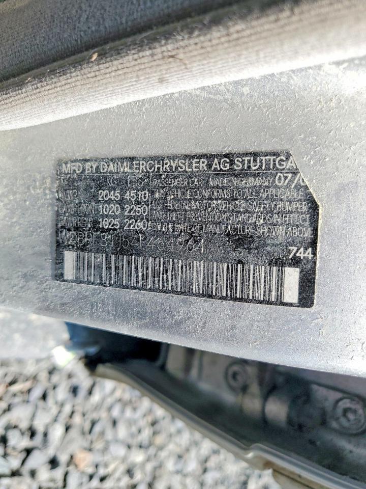 2004 Mercedes-benz C 240 4matic Silver vin: WDBRF81J54F464964