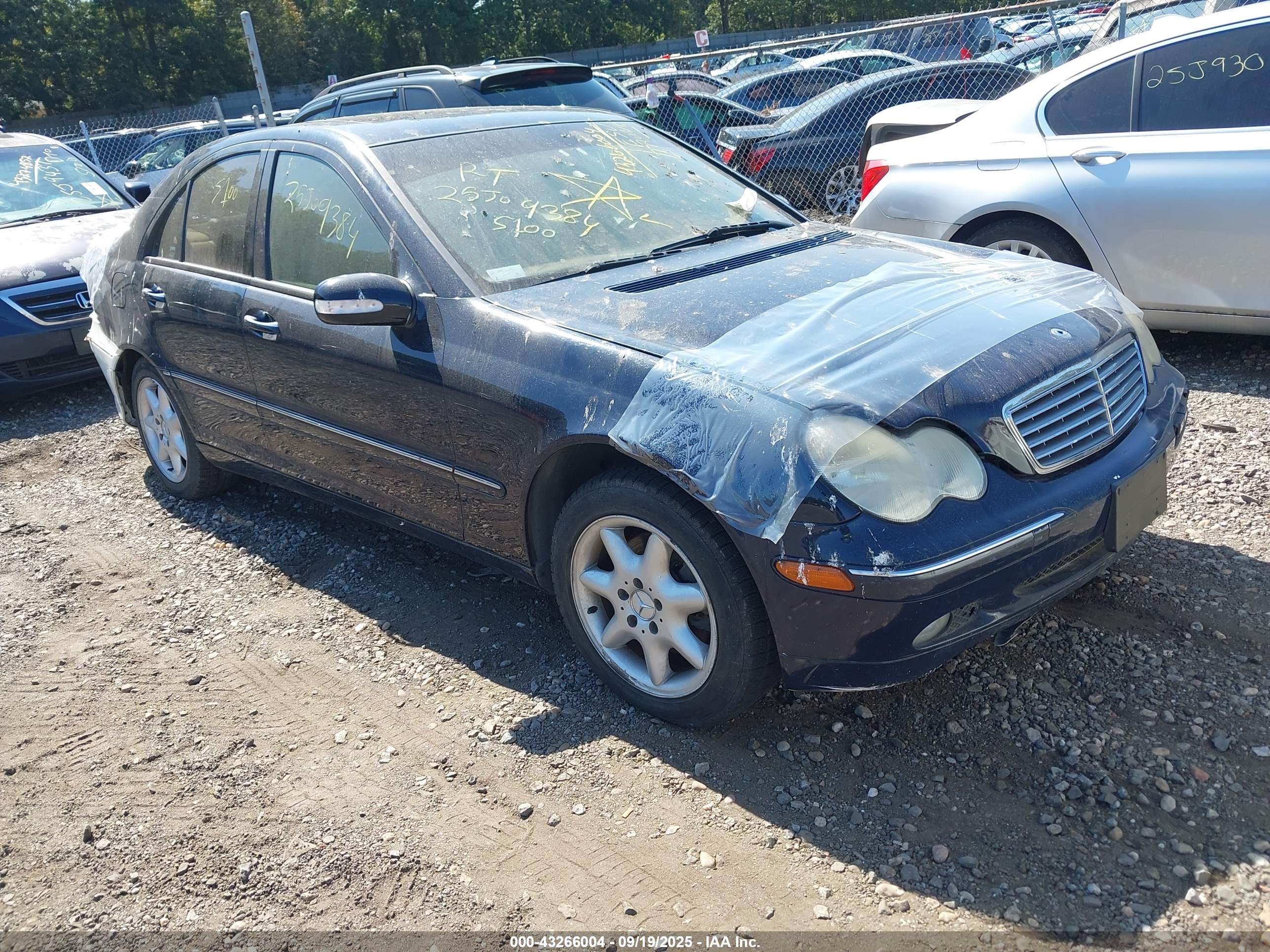 2004 Mercedes-benz C 240 4matic Синий vin: WDBRF81J54F494854