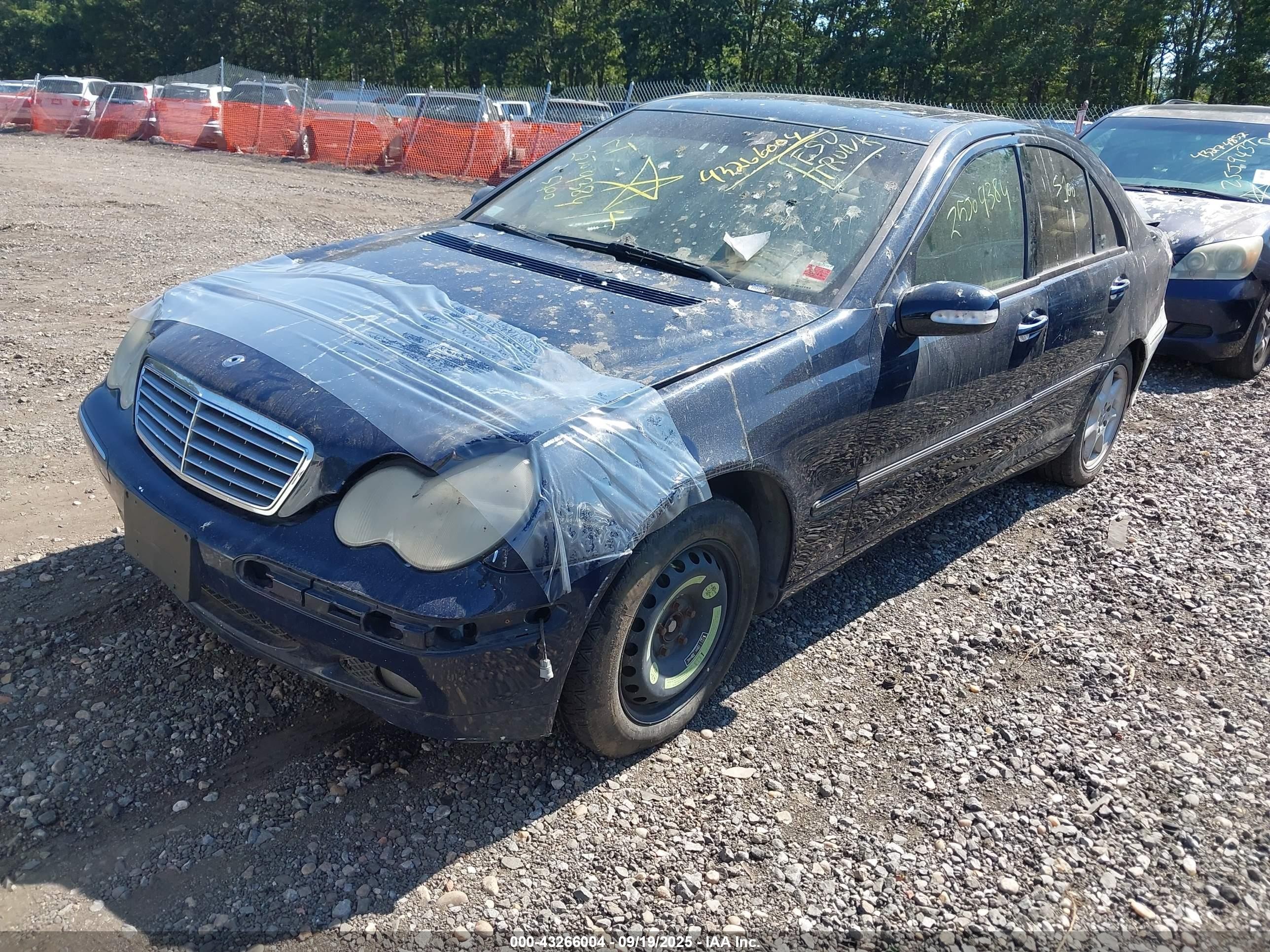 2004 Mercedes-benz C 240 4matic Синий vin: WDBRF81J54F494854