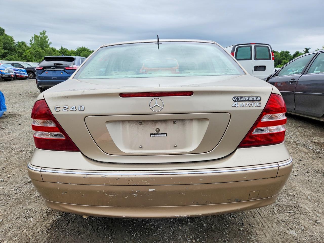 2005 Mercedes-benz C 240 4matic Cream vin: WDBRF81J55F595068