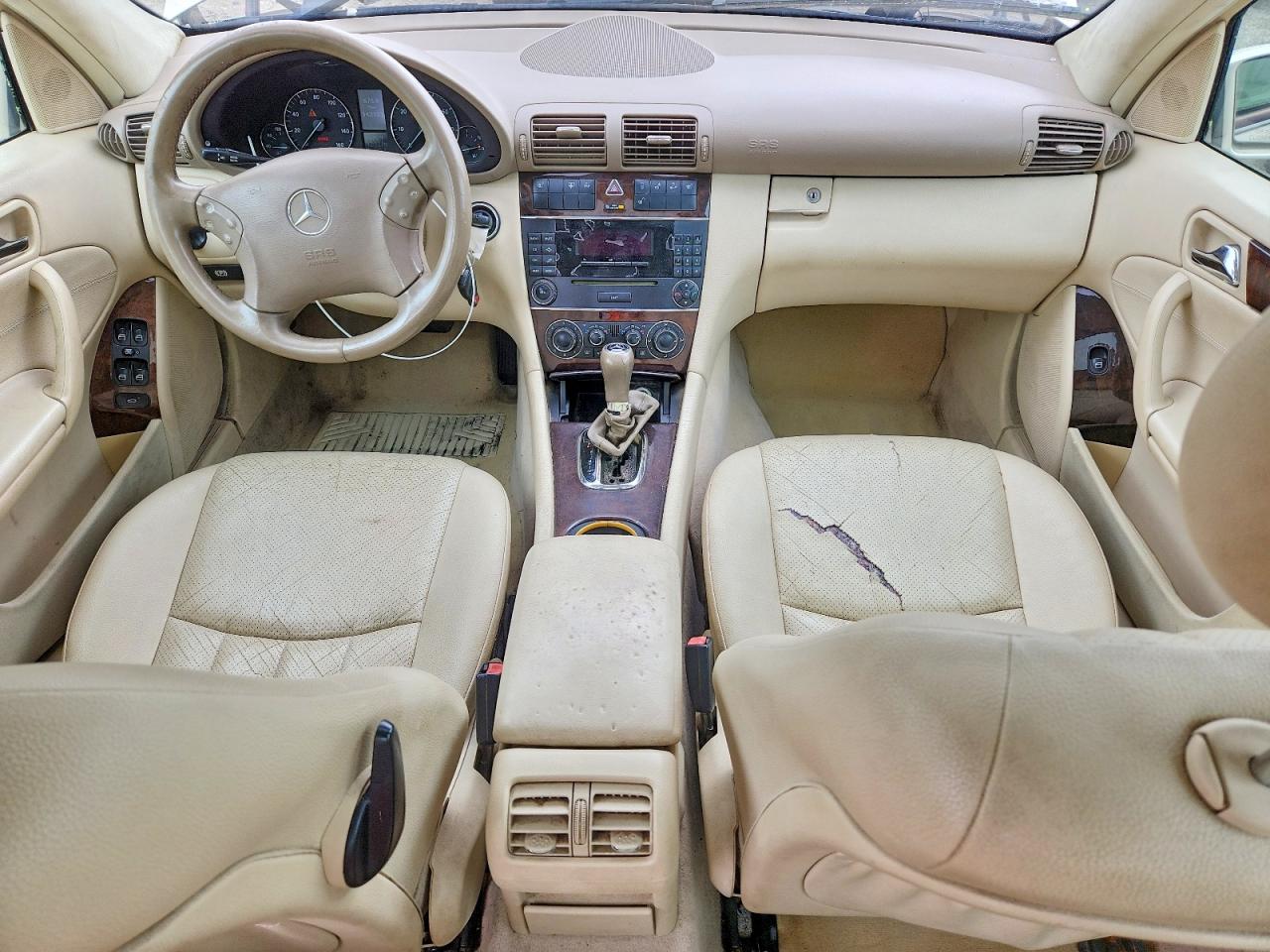 2005 Mercedes-benz C 240 4matic Cream vin: WDBRF81J55F595068
