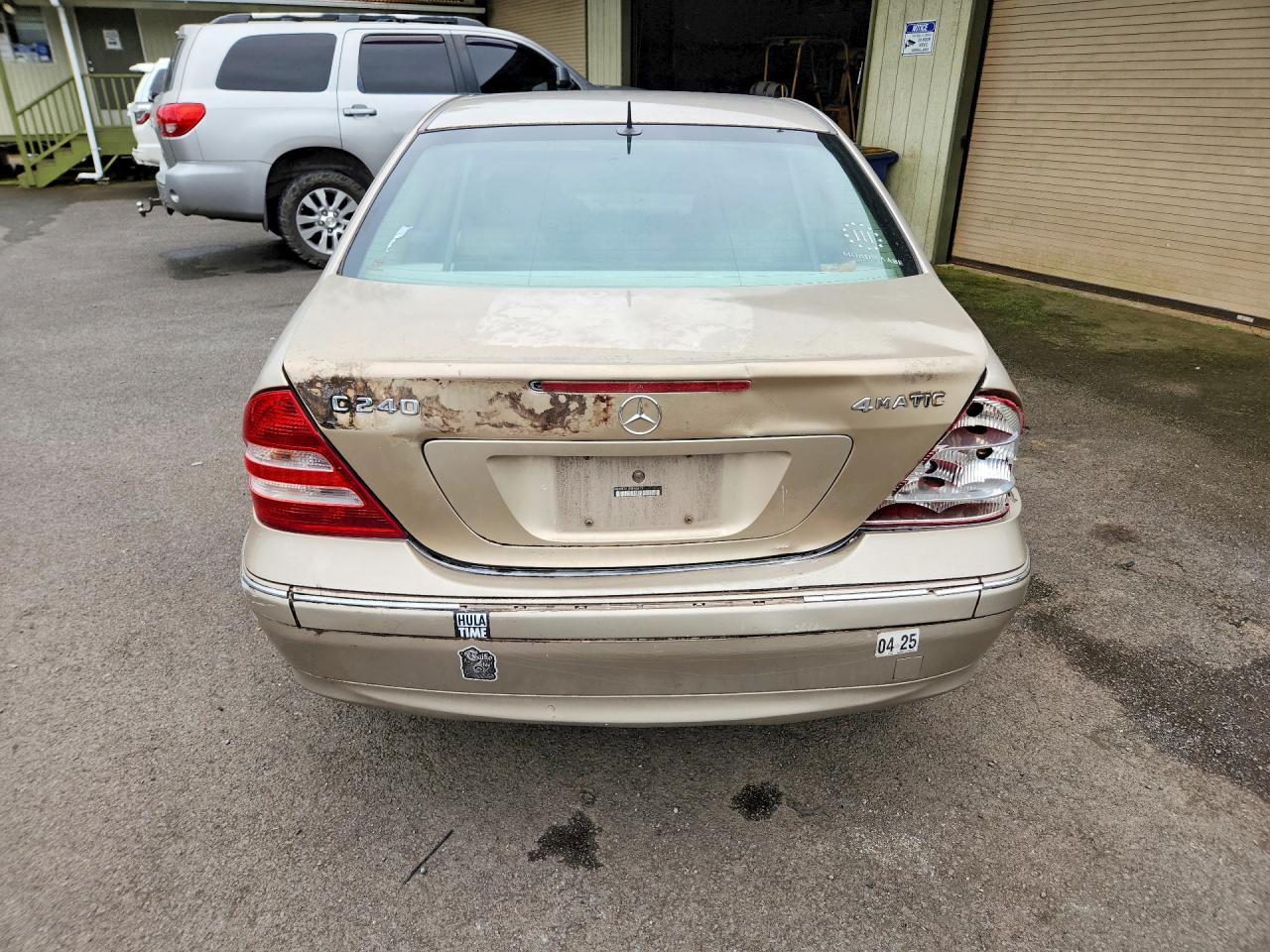 2005 Mercedes-benz C 240 4matic Gold vin: WDBRF81J55F638131