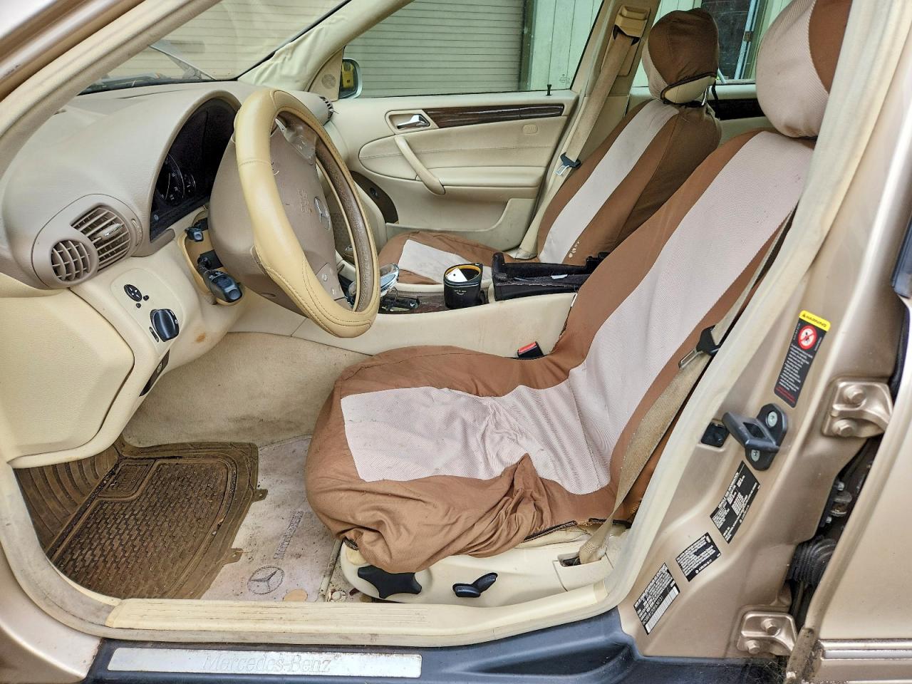 2005 Mercedes-benz C 240 4matic Gold vin: WDBRF81J55F638131