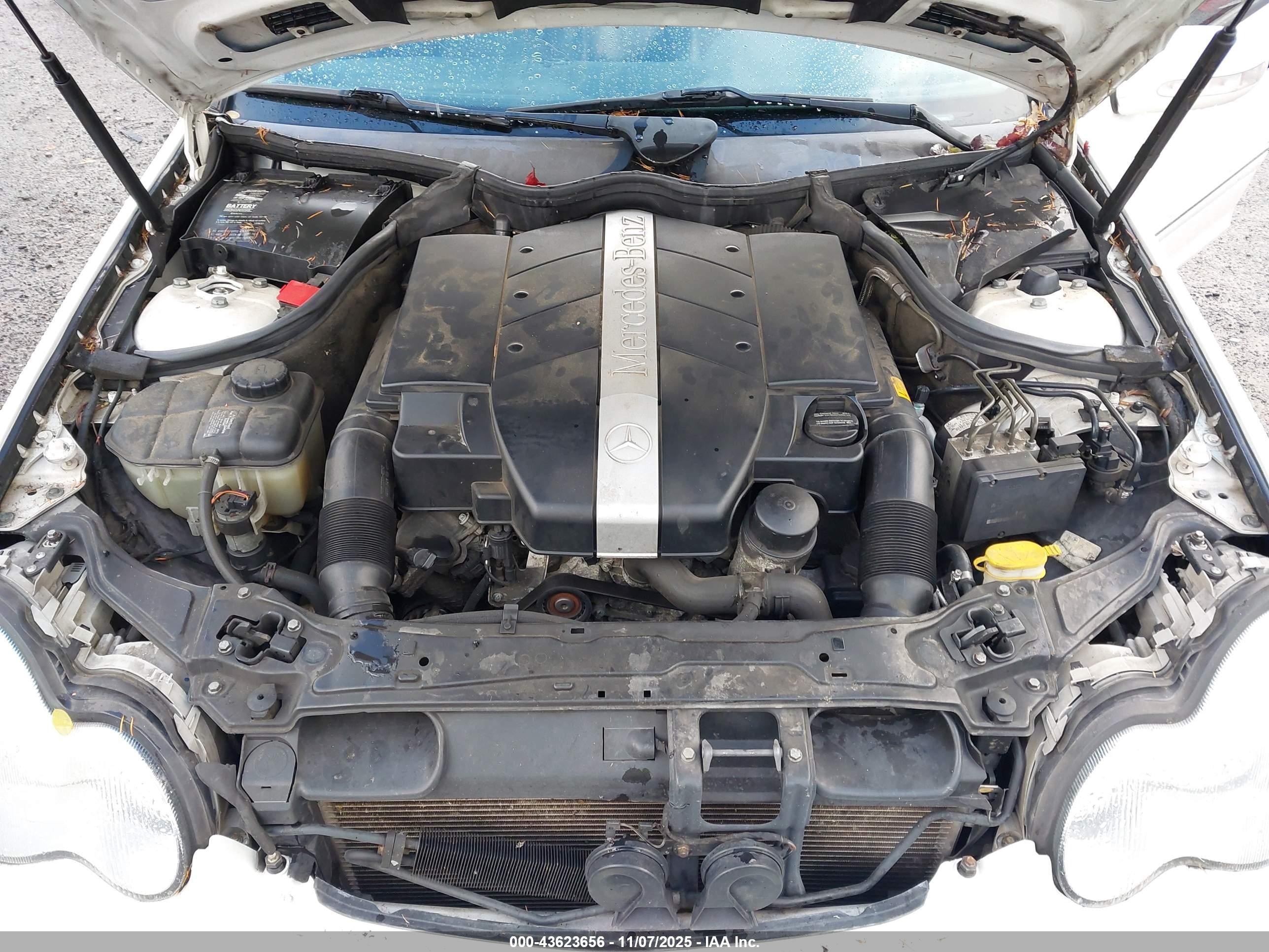 2003 Mercedes-benz C 240   Белый vin: WDBRF81J63F358036