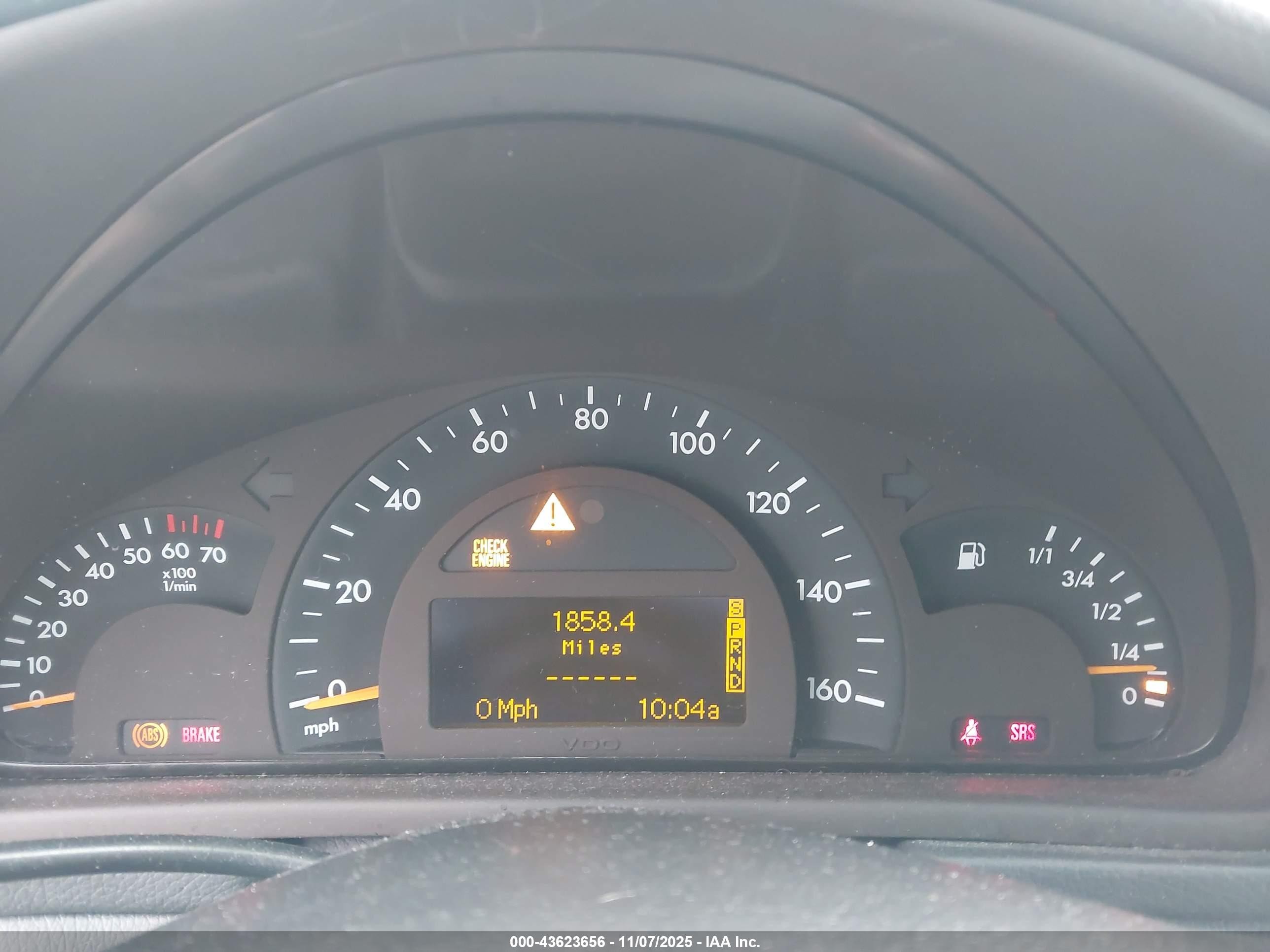 2003 Mercedes-benz C 240   Белый vin: WDBRF81J63F358036