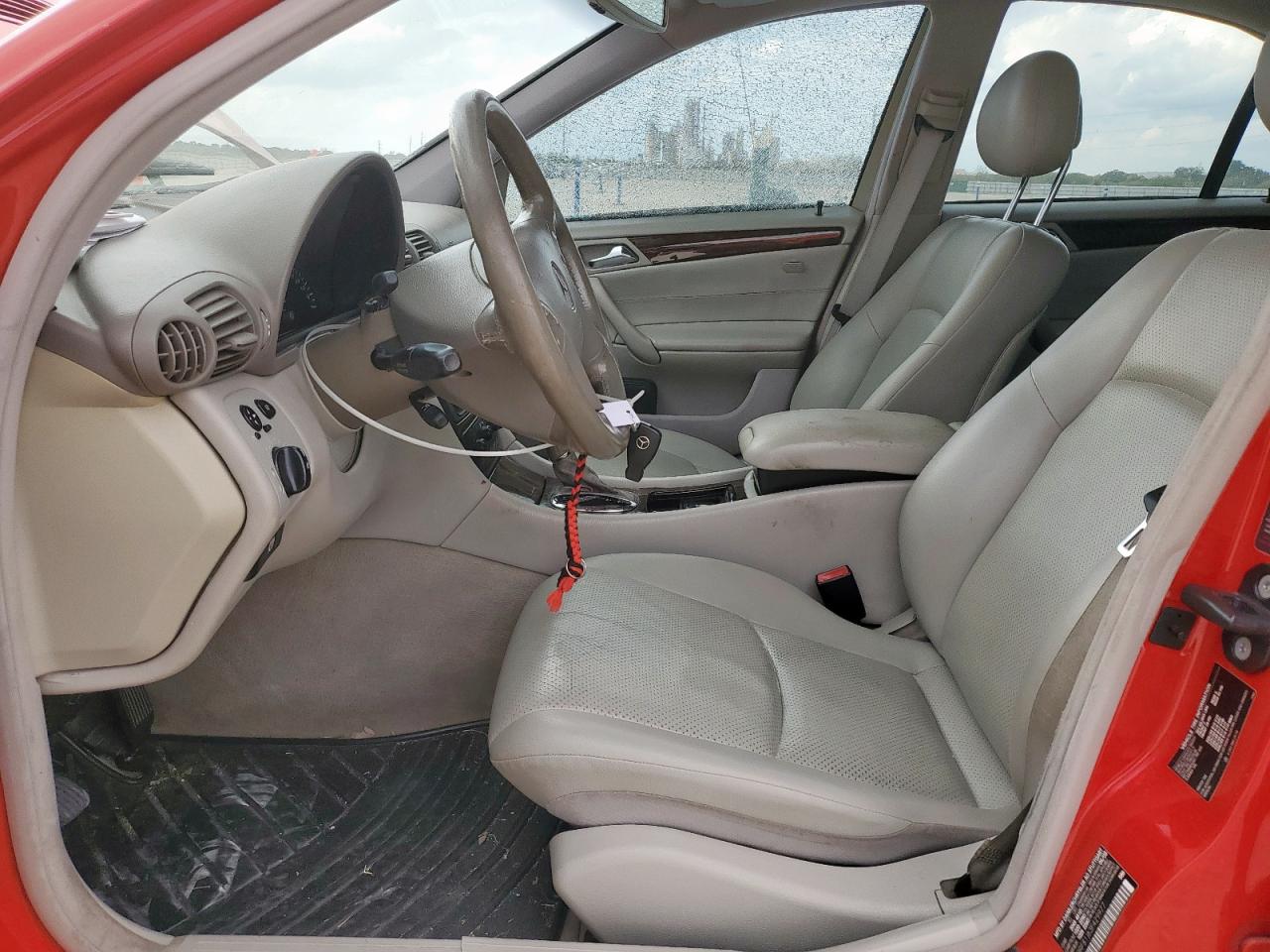 2003 Mercedes-benz C 240 4matic Red vin: WDBRF81J63F429977