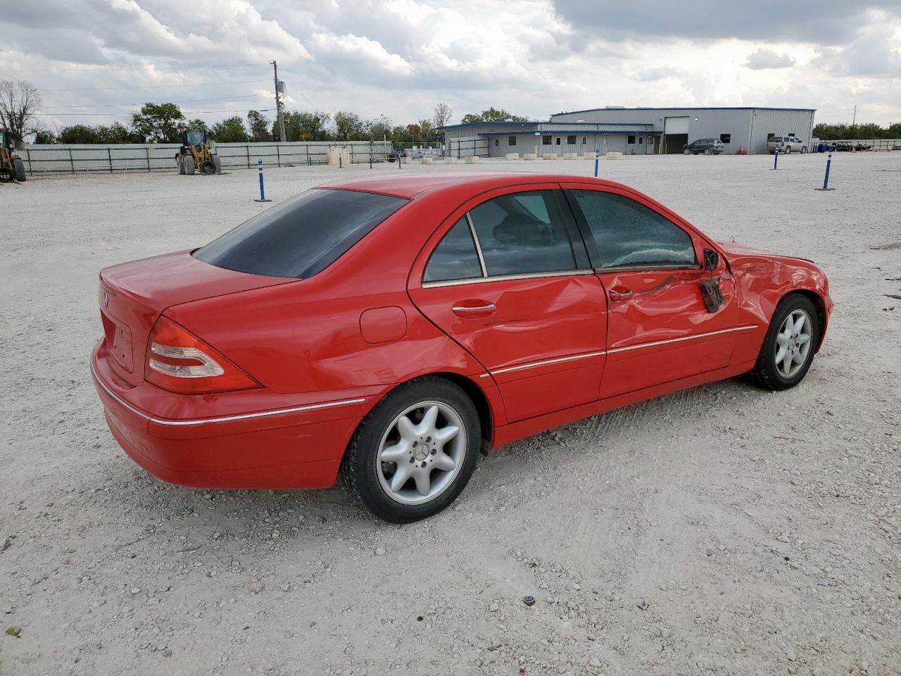 2003 Mercedes-benz C 240 4matic Red vin: WDBRF81J63F429977