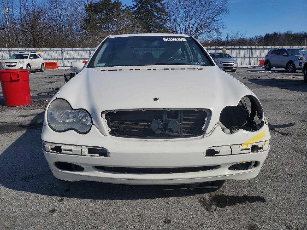 2004 Mercedes-benz C 240 4matic Белый vin: WDBRF81J64F459269