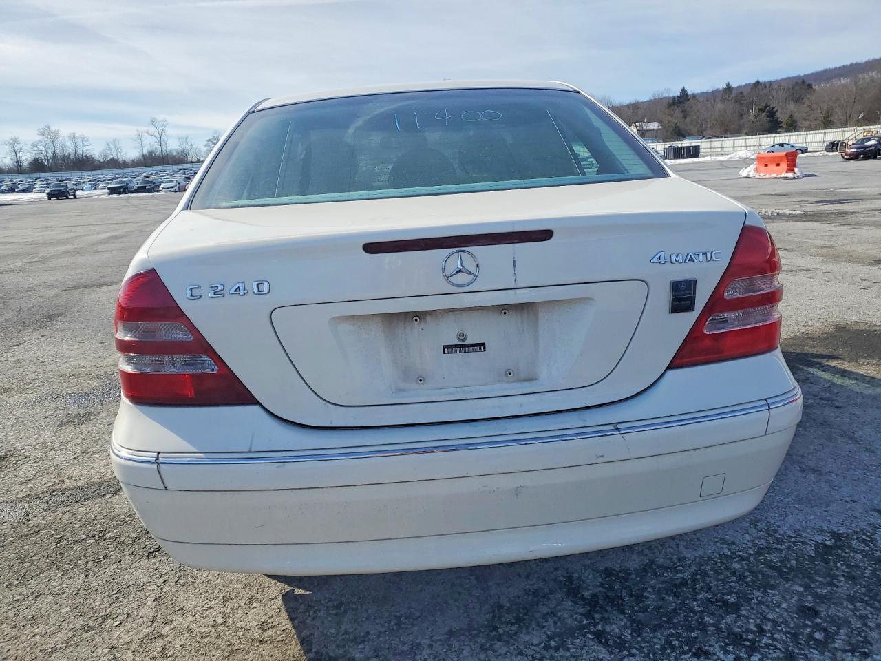 2004 Mercedes-benz C 240 4matic Белый vin: WDBRF81J64F459269