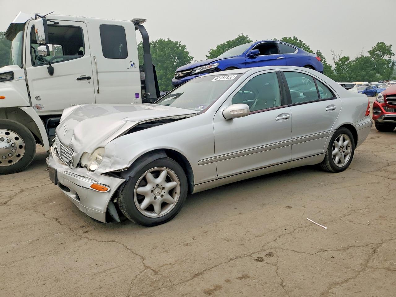 2004 Mercedes-benz C 240 4matic Silver vin: WDBRF81J64F552292