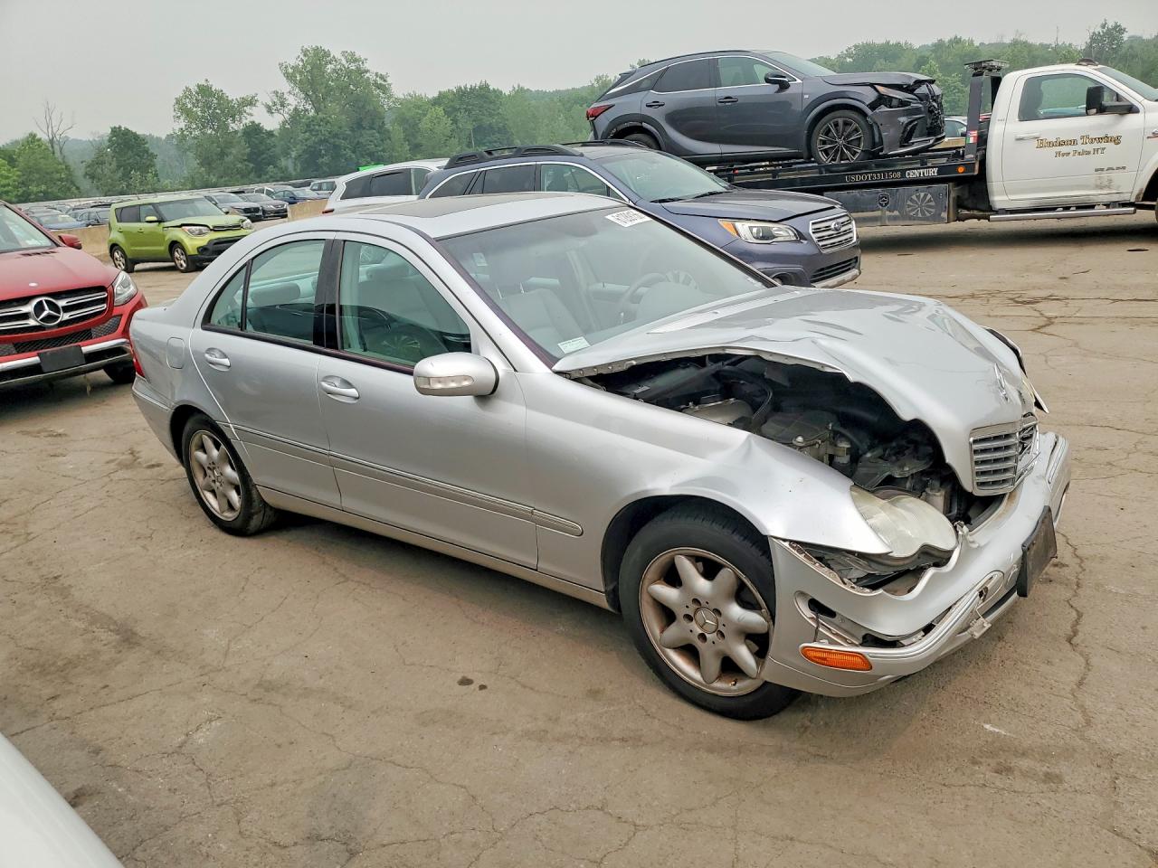 2004 Mercedes-benz C 240 4matic Silver vin: WDBRF81J64F552292