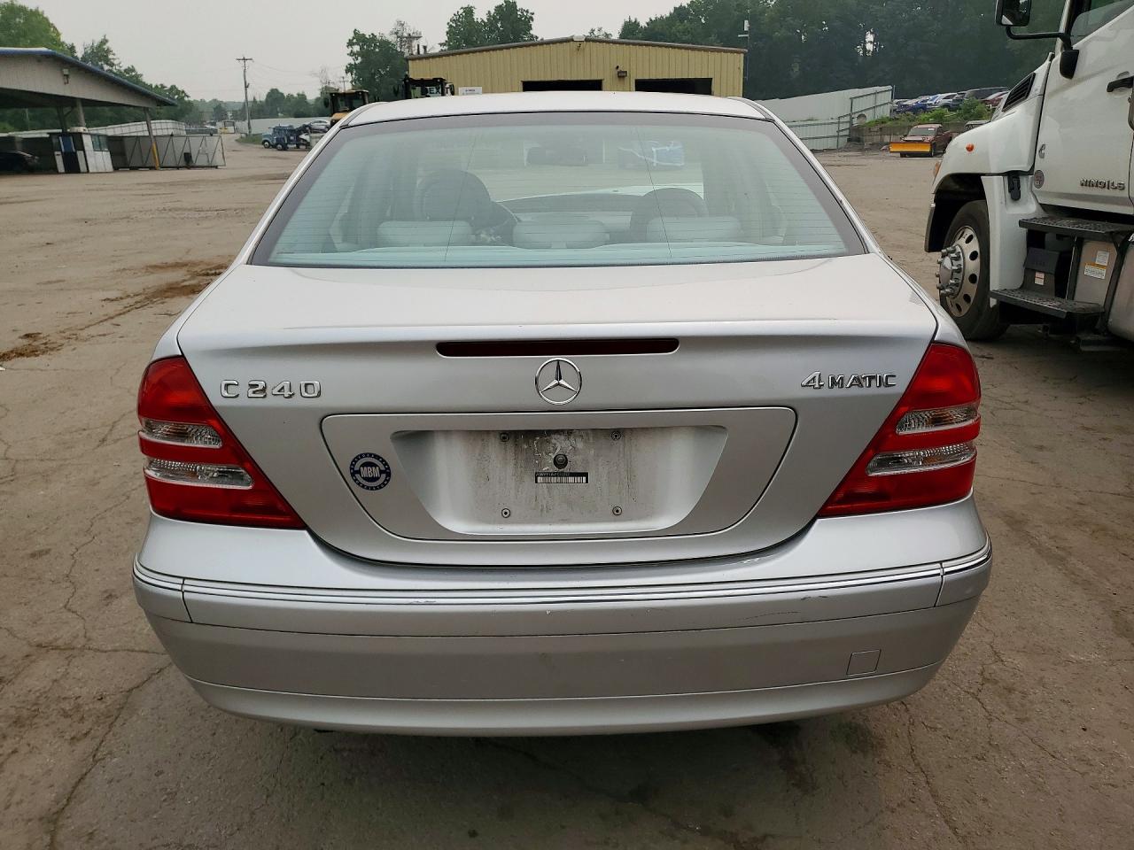 2004 Mercedes-benz C 240 4matic Silver vin: WDBRF81J64F552292