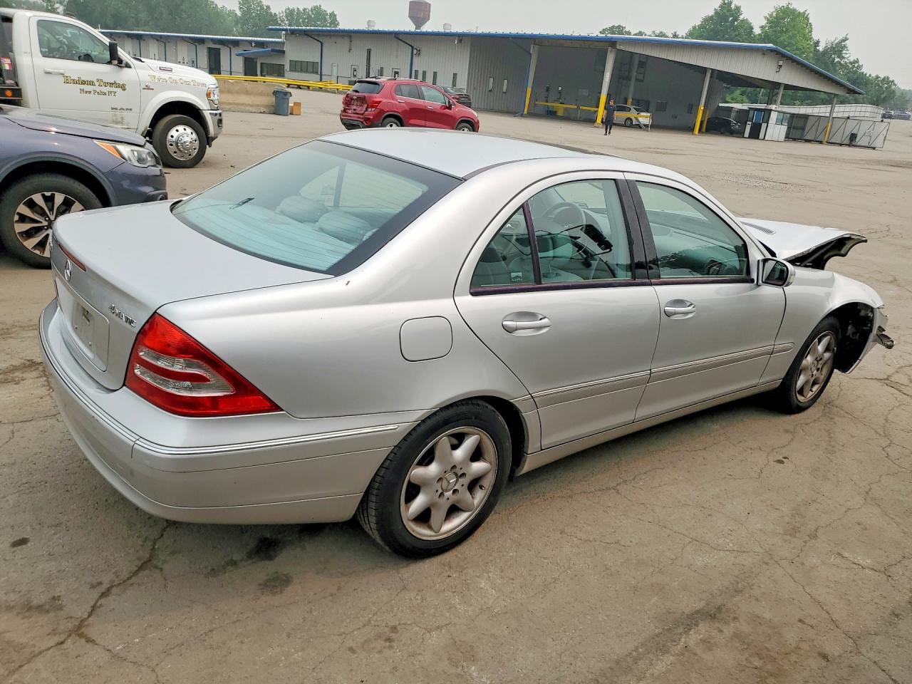 2004 Mercedes-benz C 240 4matic Silver vin: WDBRF81J64F552292