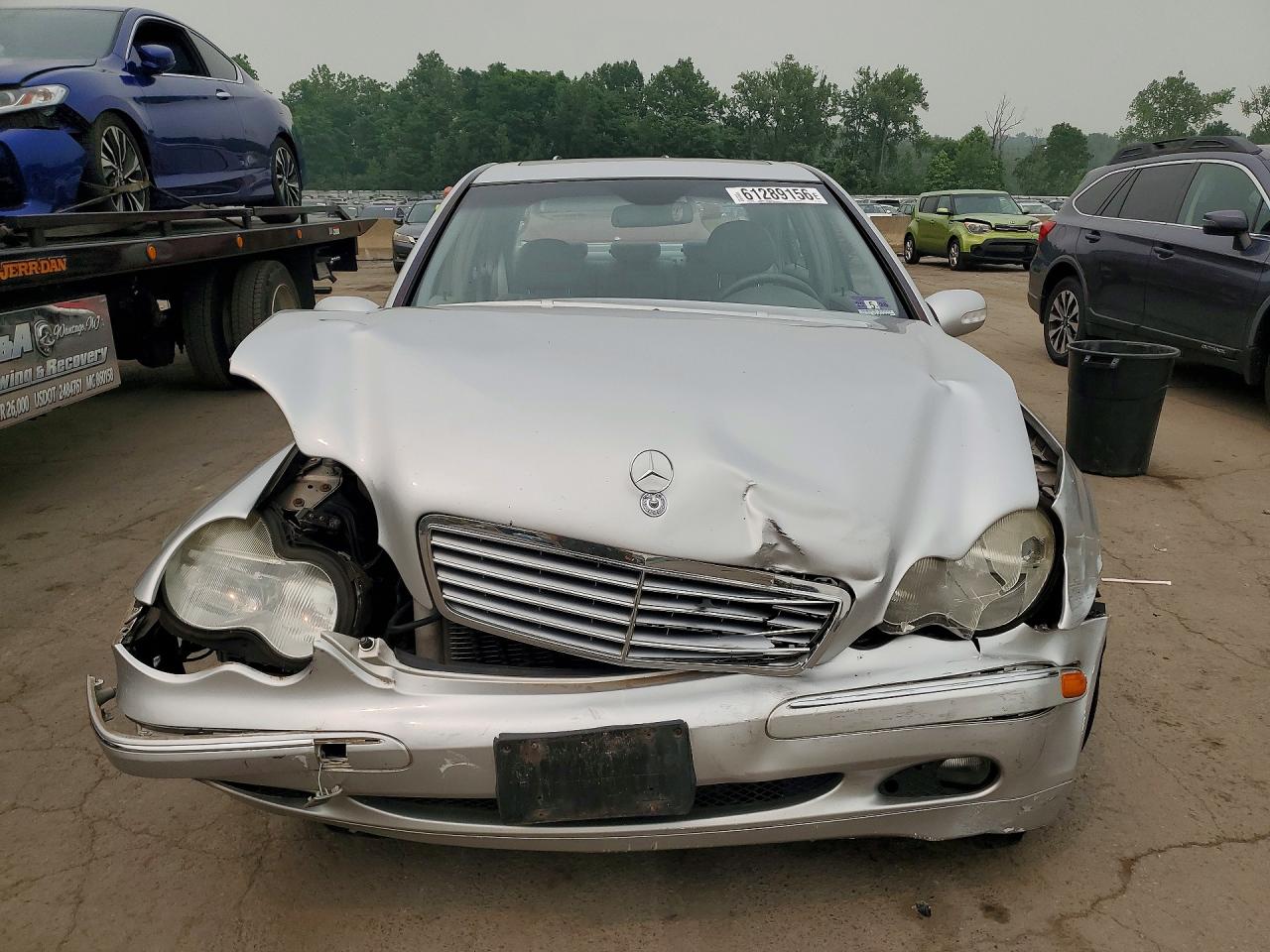 2004 Mercedes-benz C 240 4matic Silver vin: WDBRF81J64F552292