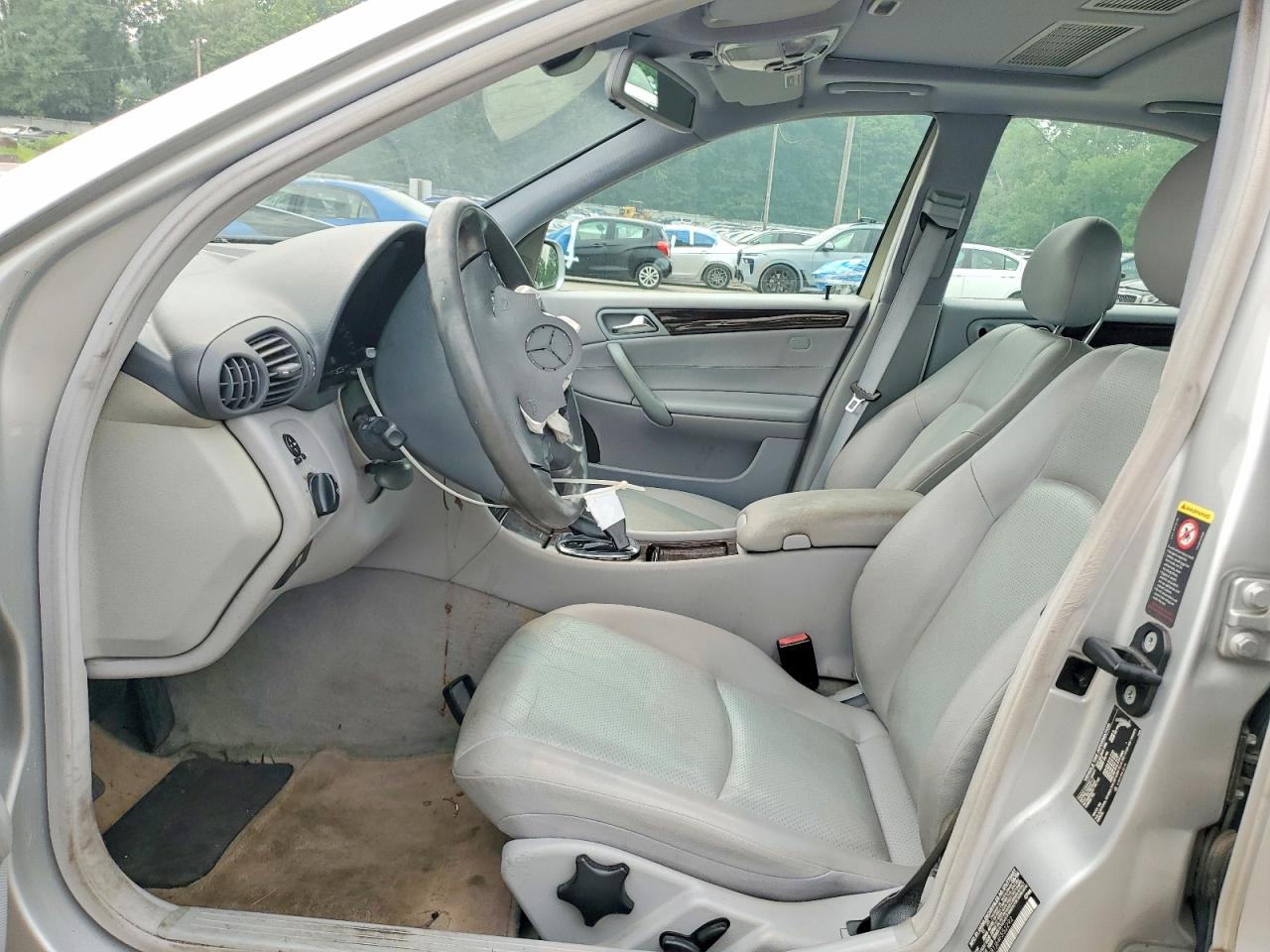 2004 Mercedes-benz C 240 4matic Silver vin: WDBRF81J64F552292