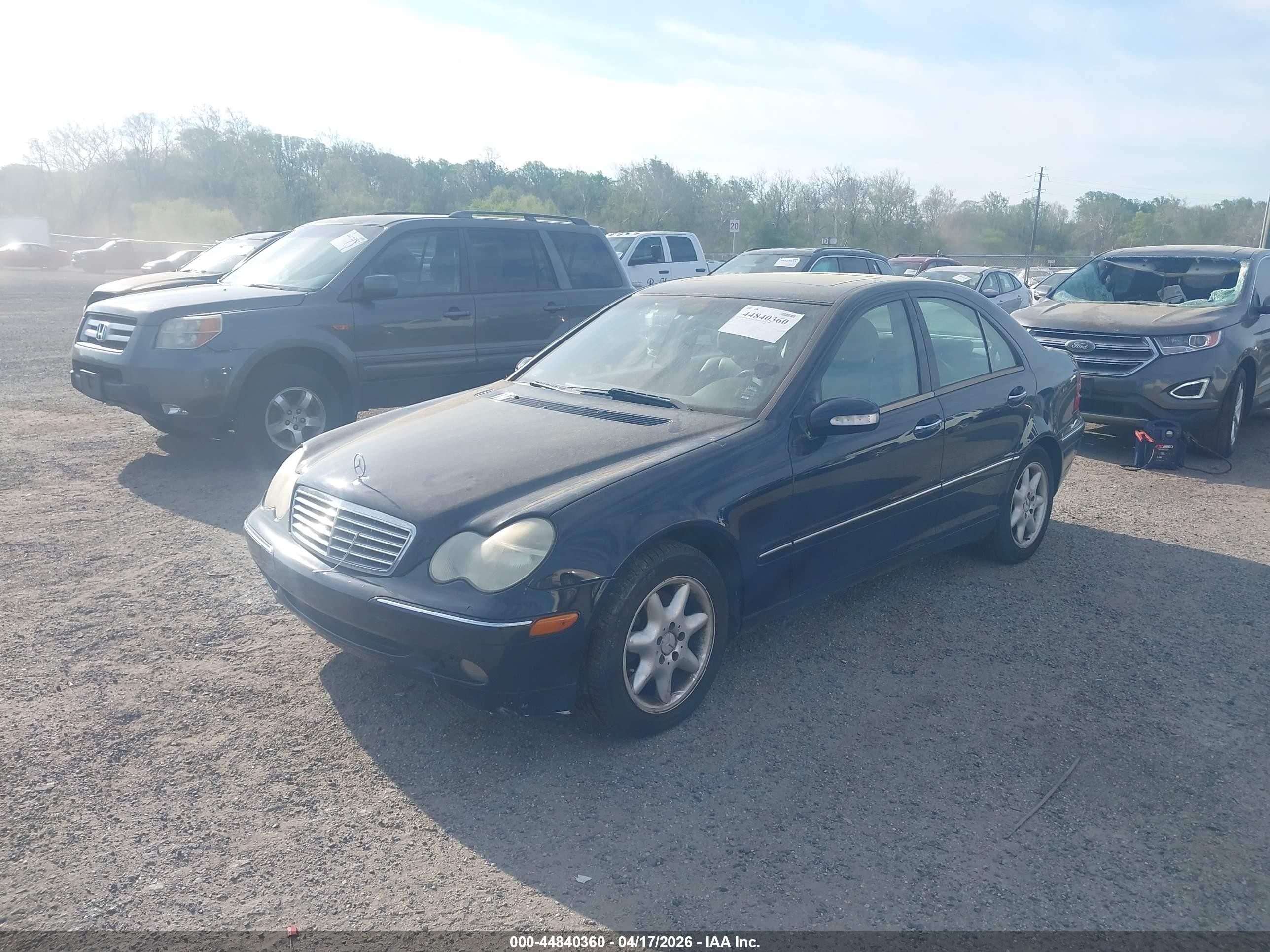 2004 Mercedes-benz C 240 4matic Blue vin: WDBRF81J64F555631