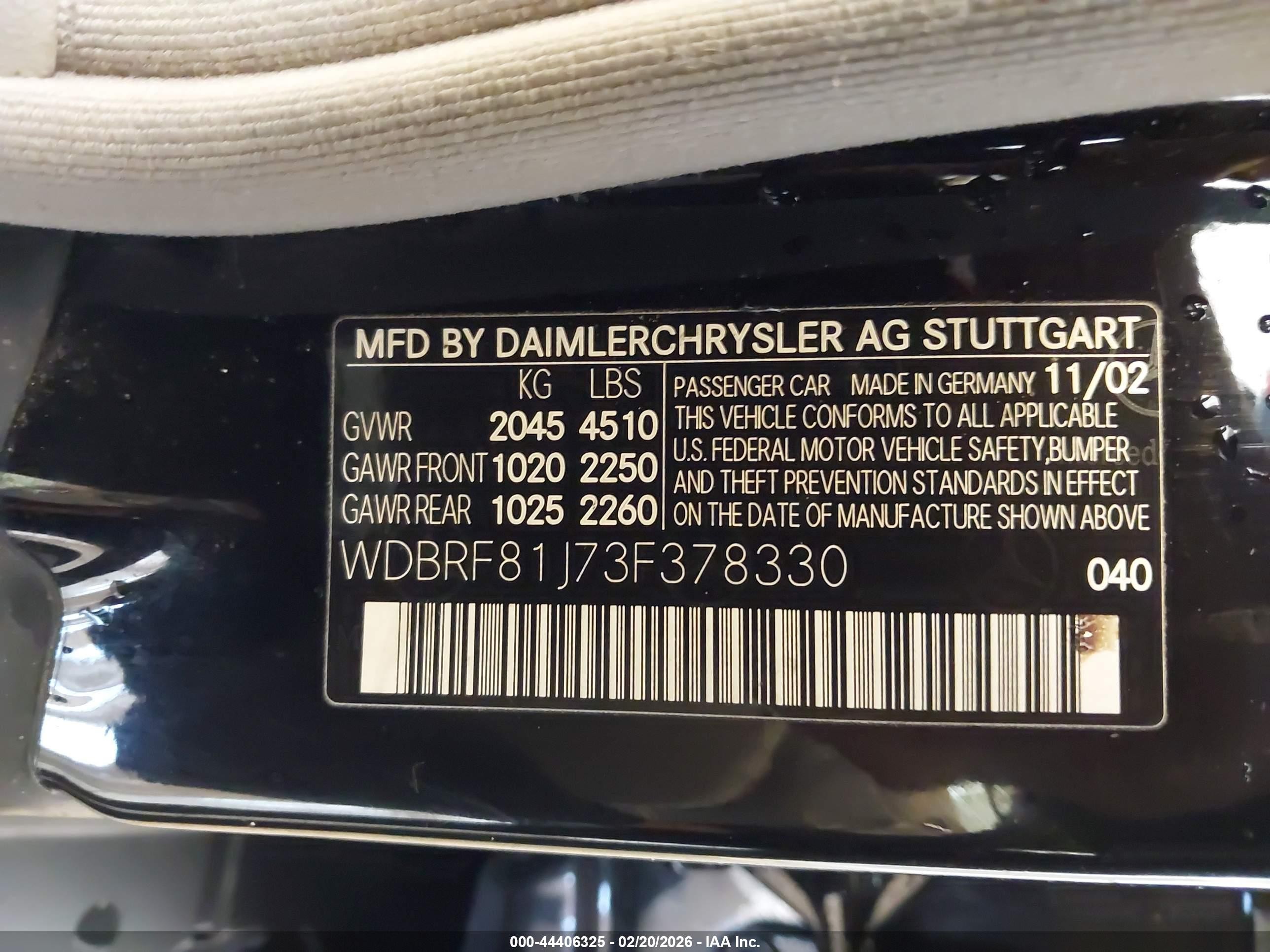 2003 Mercedes-benz C 240   Черный vin: WDBRF81J73F378330