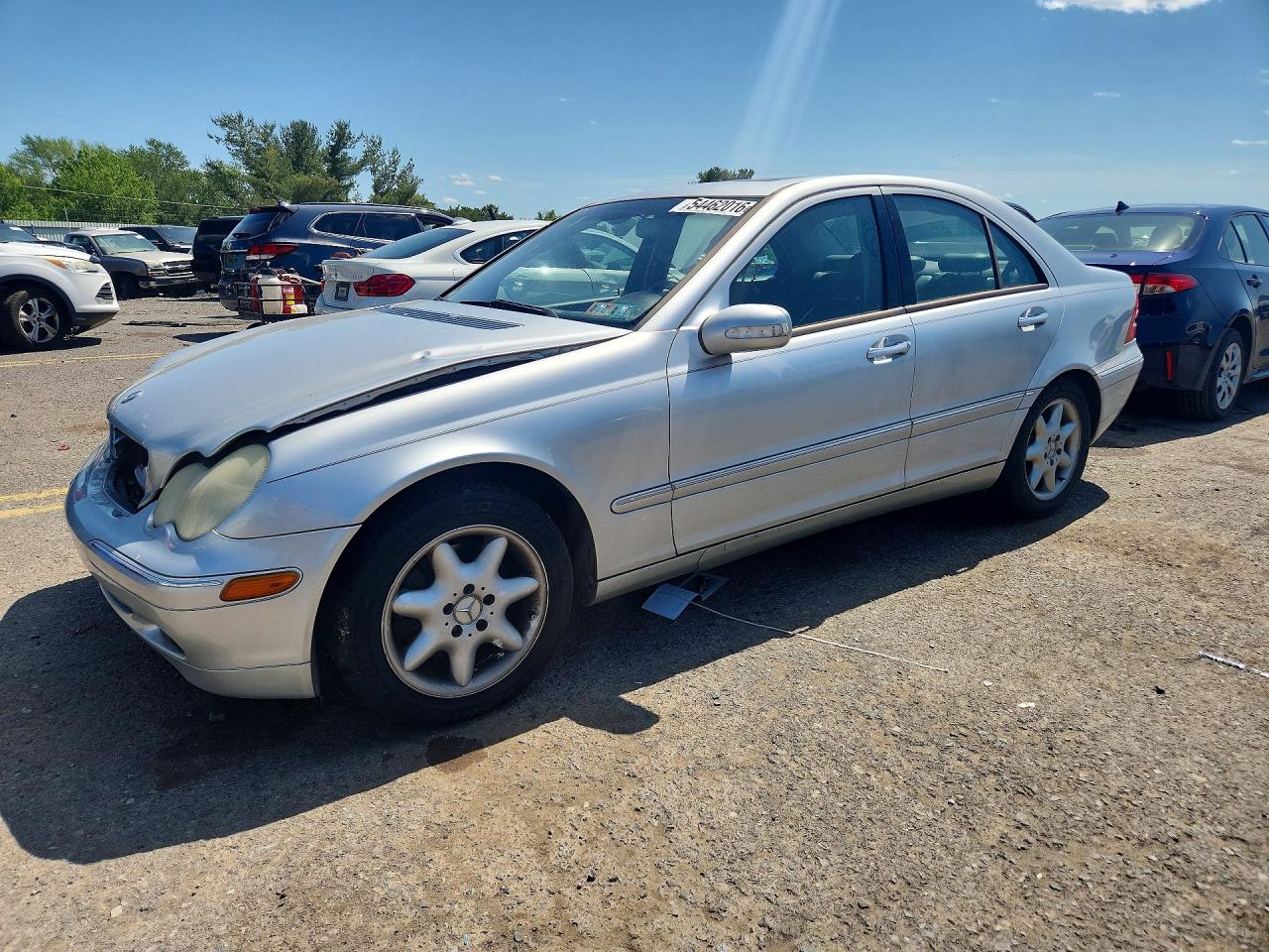 2004 Mercedes-benz C 240 4matic Silver vin: WDBRF81J74F499179