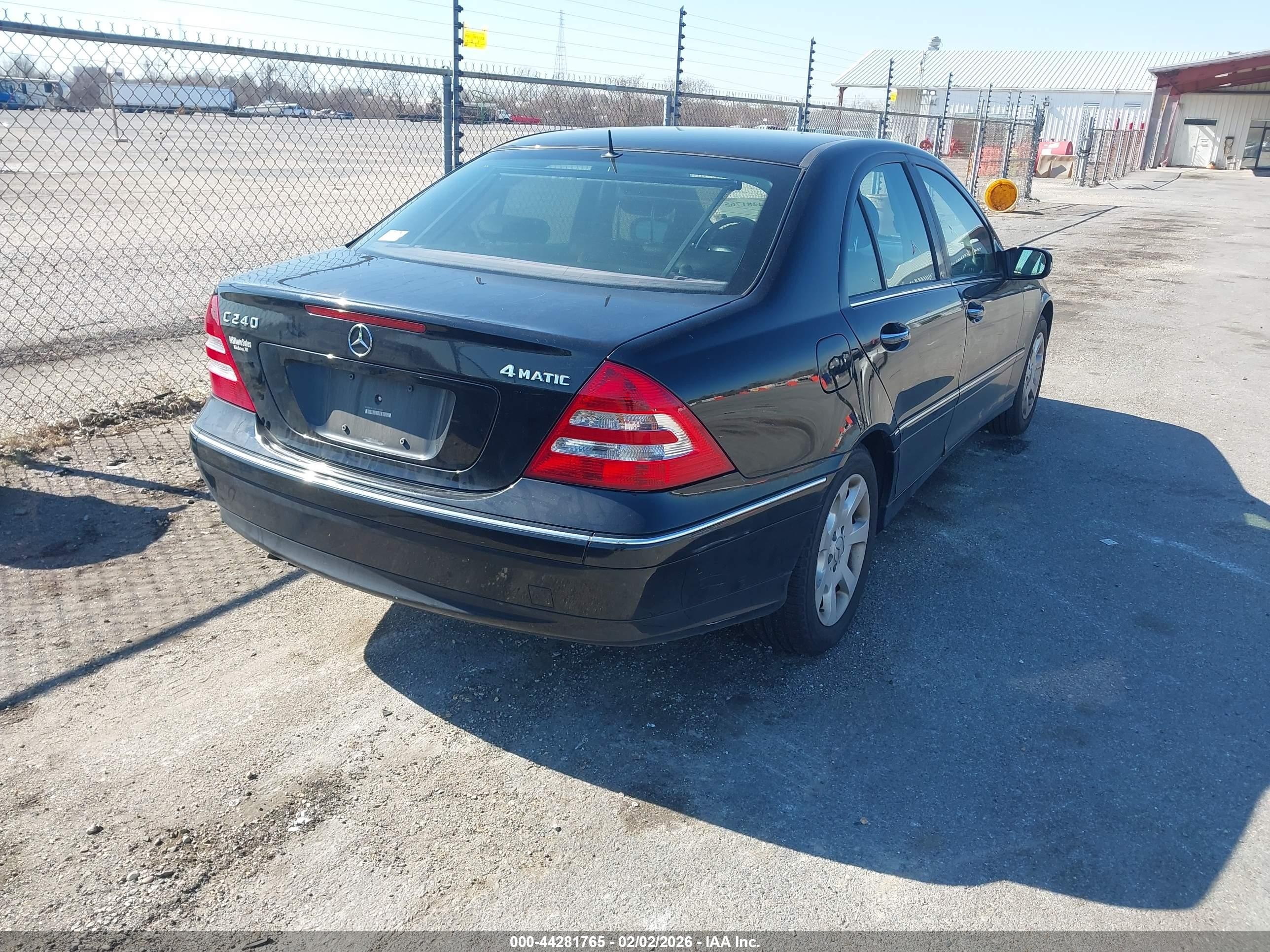 2005 Mercedes-benz C 240 Luxury 4matic Black vin: WDBRF81J75F716490