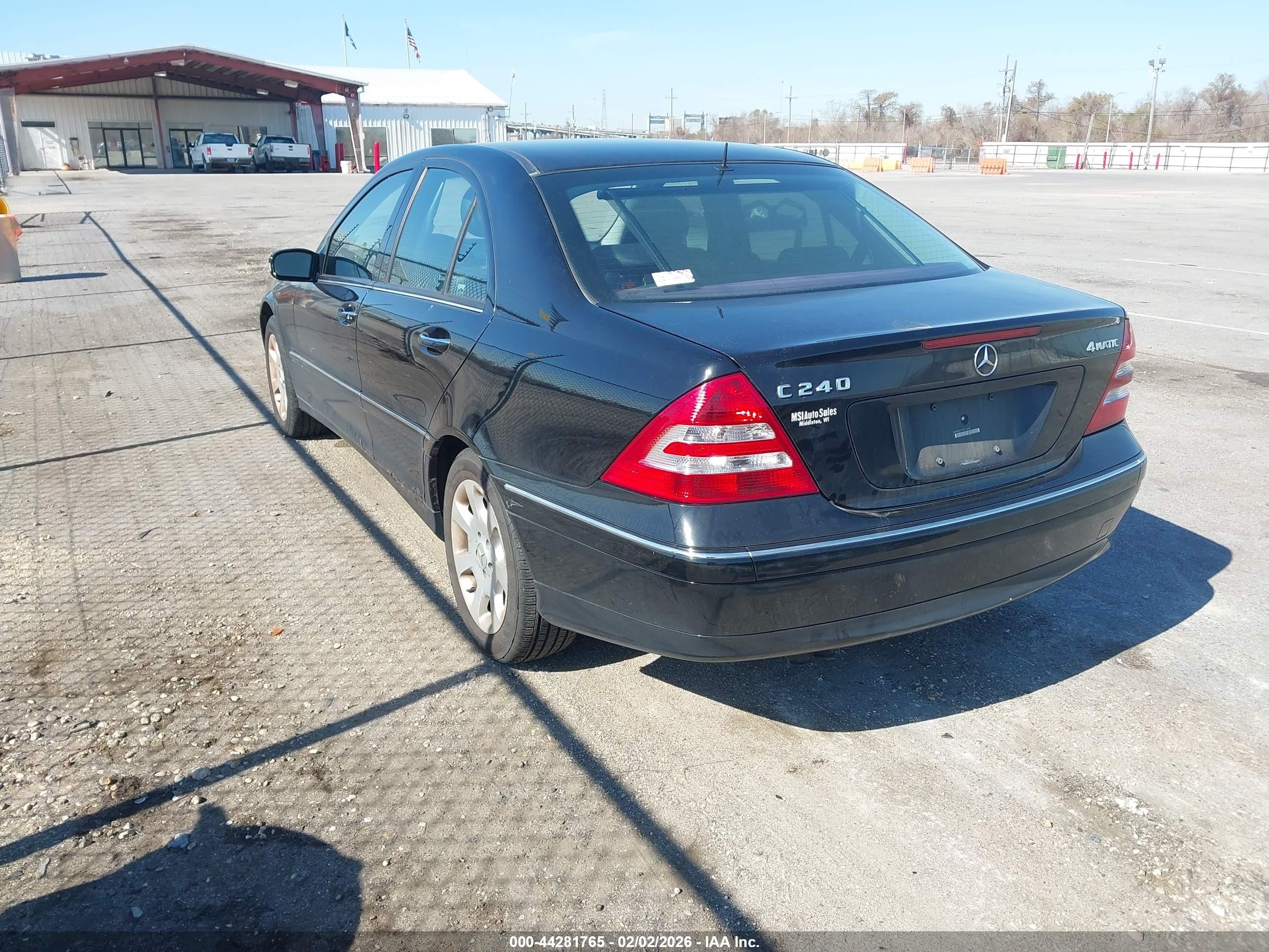 2005 Mercedes-benz C 240 Luxury 4matic Black vin: WDBRF81J75F716490