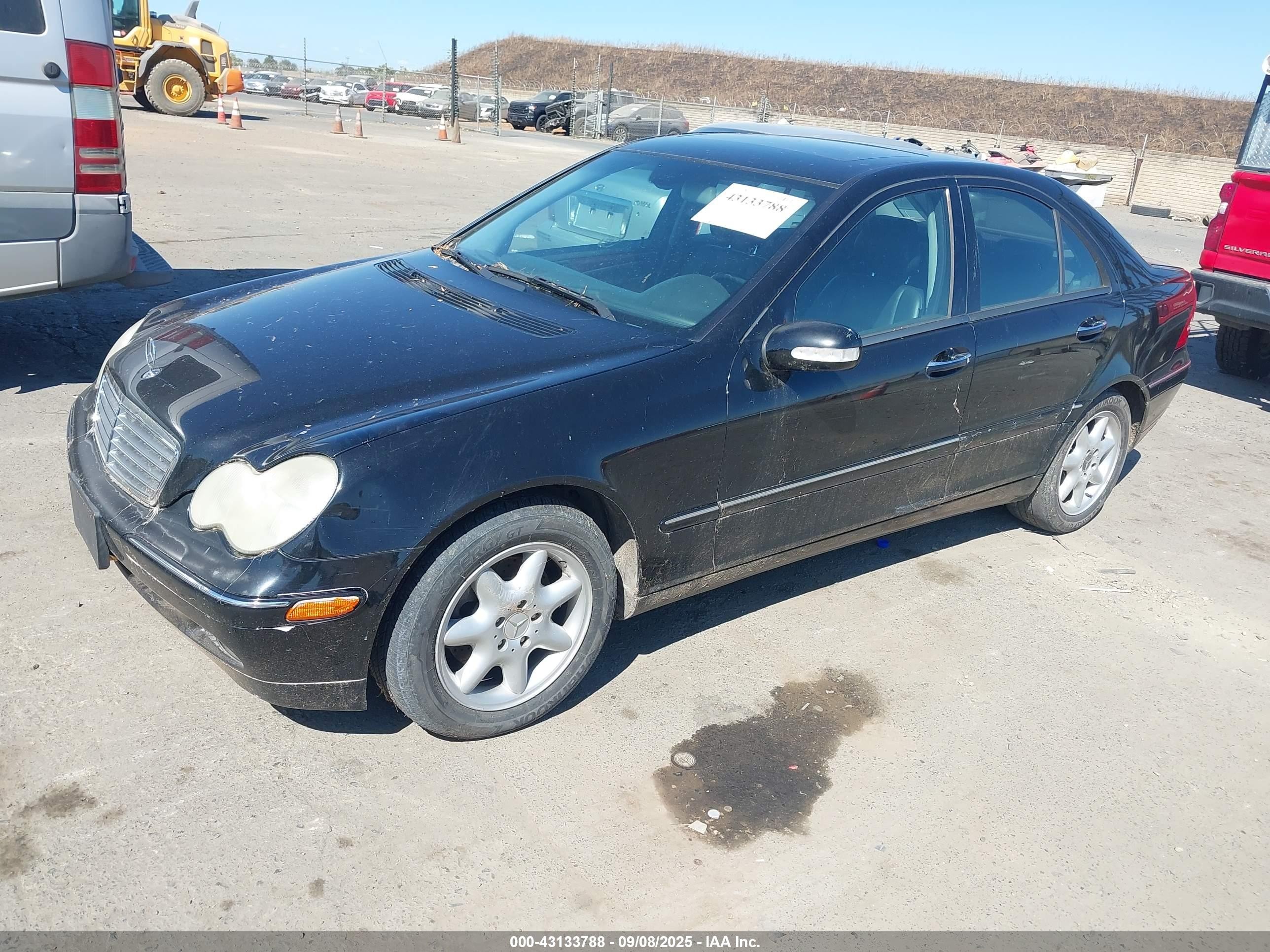 2004 Mercedes-benz C 240 4matic Black vin: WDBRF81J84F470824