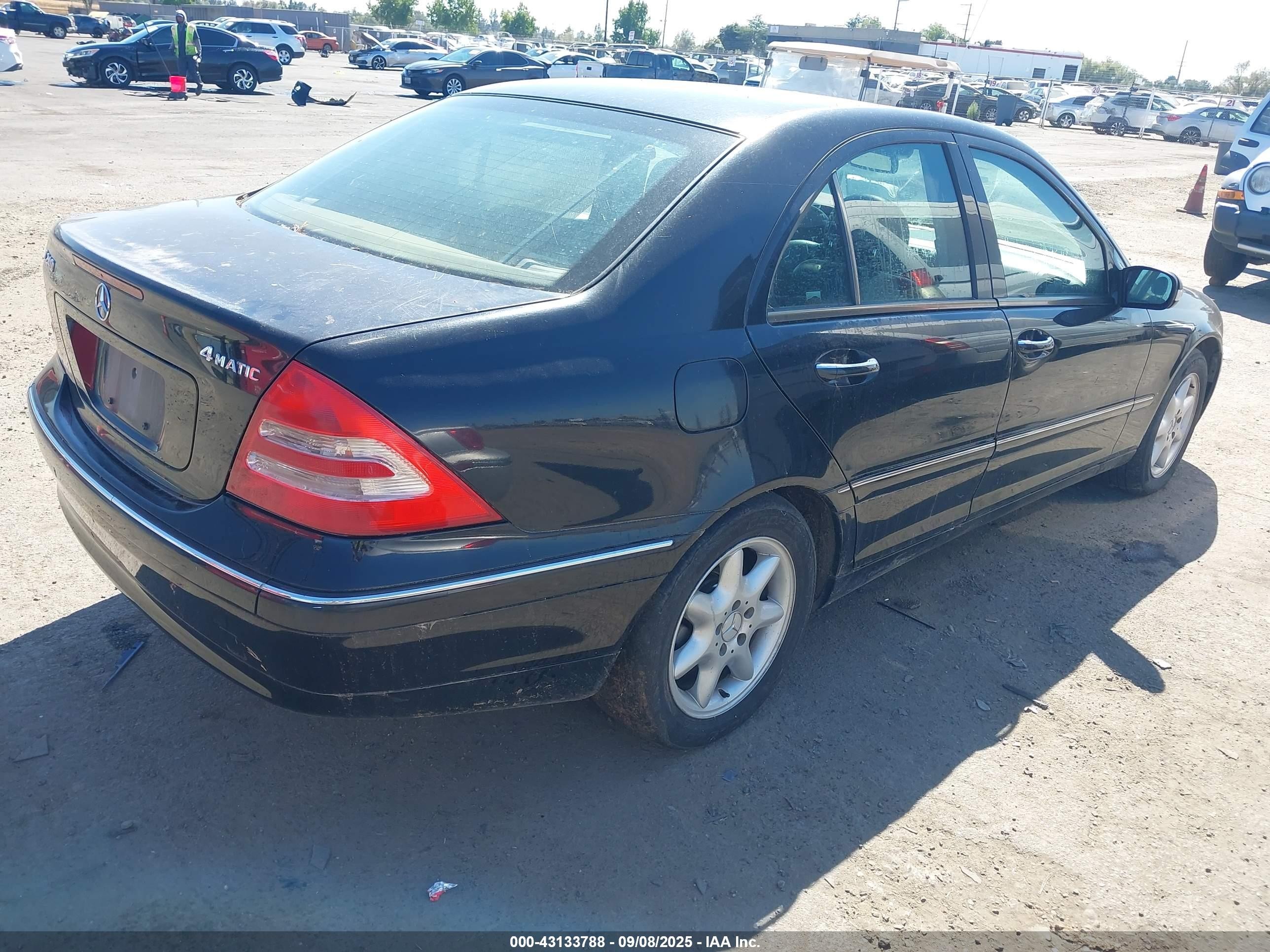 2004 Mercedes-benz C 240 4matic Black vin: WDBRF81J84F470824